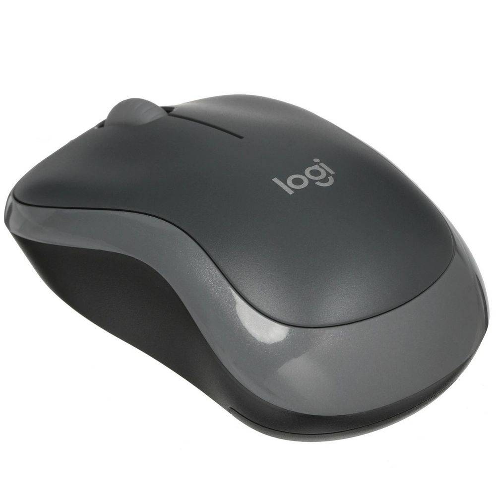 Logitech M186 черный/серый оптическая