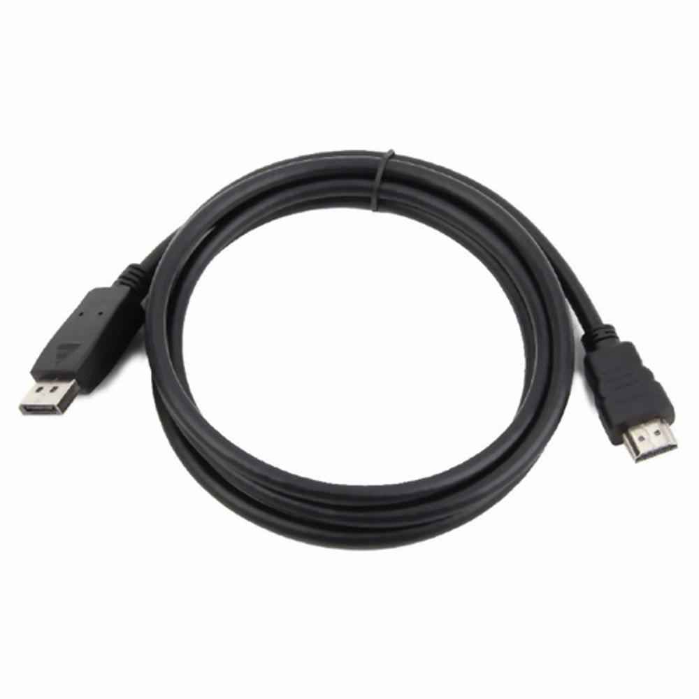 Кабель DisplayPort-HDMI Cablexpert CC-DP-HDMI-6, 20M/19M, 1.8м, черный, экран, пакет (082082) {100}