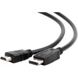 Gembird Кабель DisplayPort-HDMI Gembird/Cablexpert  1,8м, 20M/19M, черный, экран, пакет