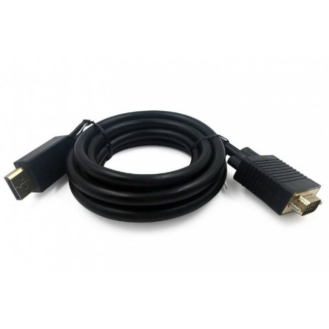 Gembird Cablexpert Кабель DisplayPort->VGA, 1,8м, 20M/15M, черный, экран, пакет