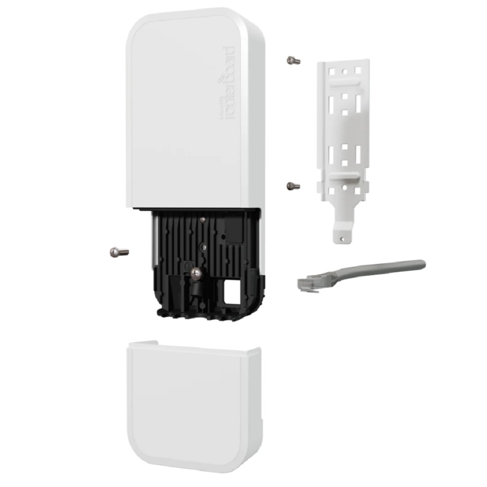 MikroTik wAPG-5HaxD2HaxD Беспроводная точка доступа, WAP ax WIFI 6, AX3000, 2.4/5Ггц, Poe, 2x 1Gbit, 802.11a/n/ac/ax, Всепогодный корпус, белая