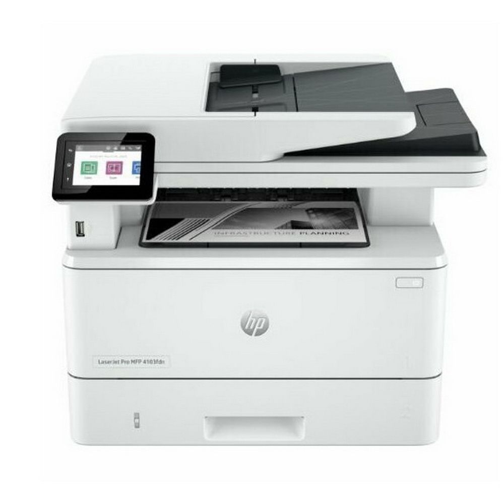 HP LaserJet Pro 4103fdn А4, МФУ, лазерное, черно-белое, 40стр/мин, 1200dpi, 1200МГц, 512Мб, АПД, 100+250, Ethernet /USB, 3050стр/картридж (2Z628A#B19)