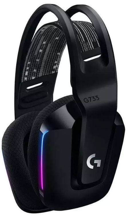 Logitech Наушники с микрофоном G733 Lightspeed черный накладные Radio оголовье