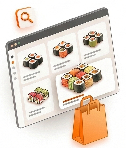 Выберите блюда