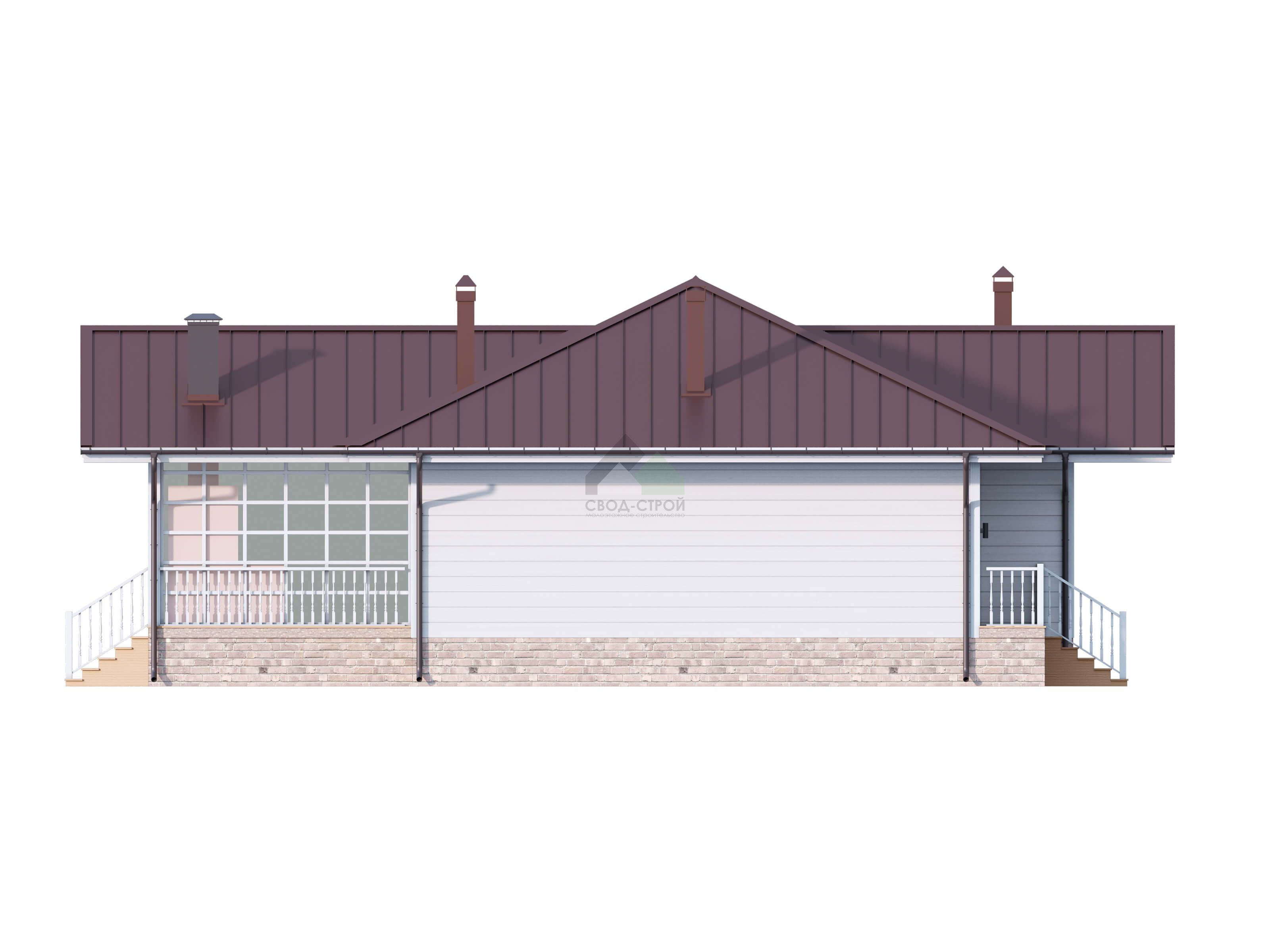 Дом из газобетонных блоков С-207 ГБ «Норди»