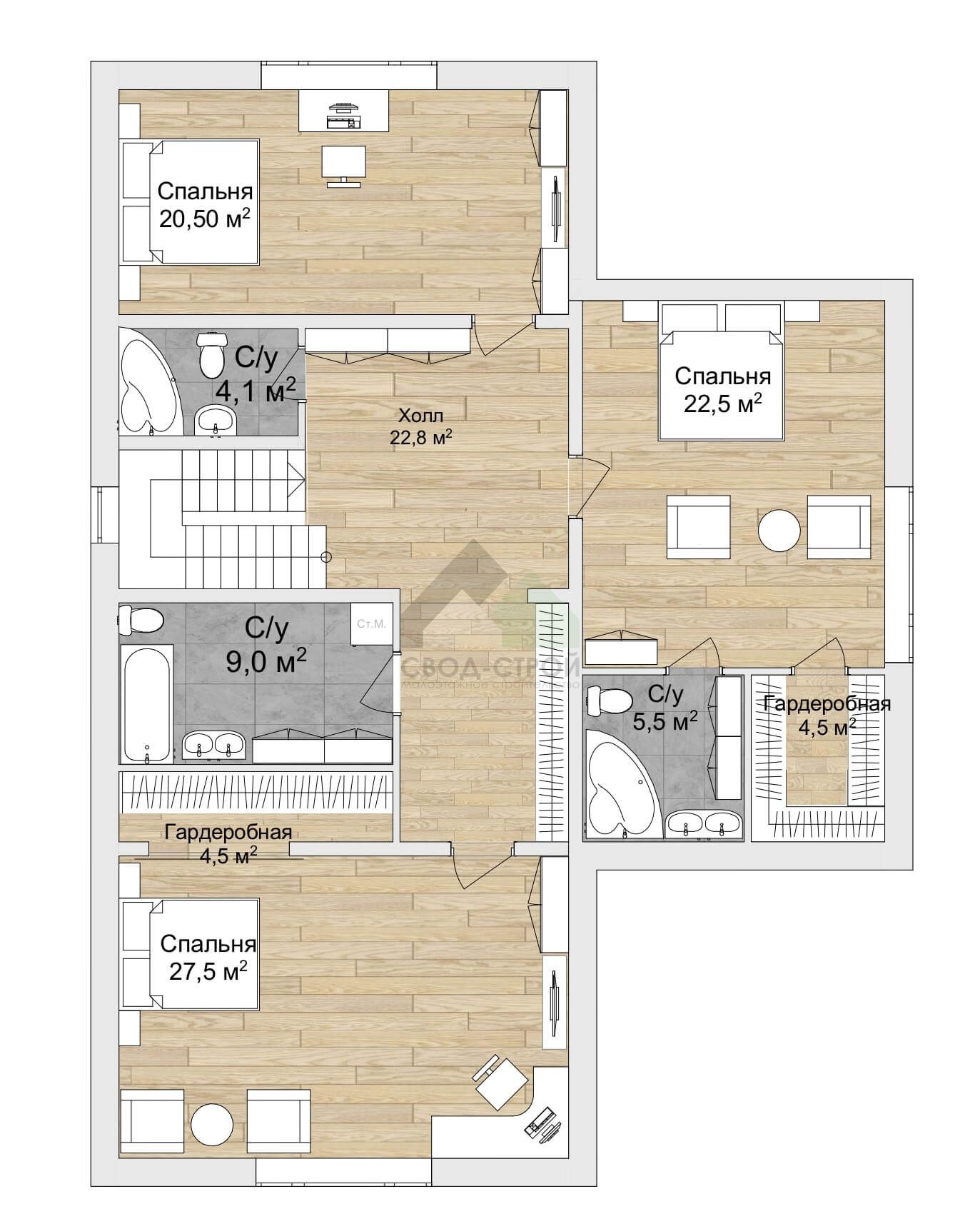Дом по канадской технологии С-322 КР «Ясень»