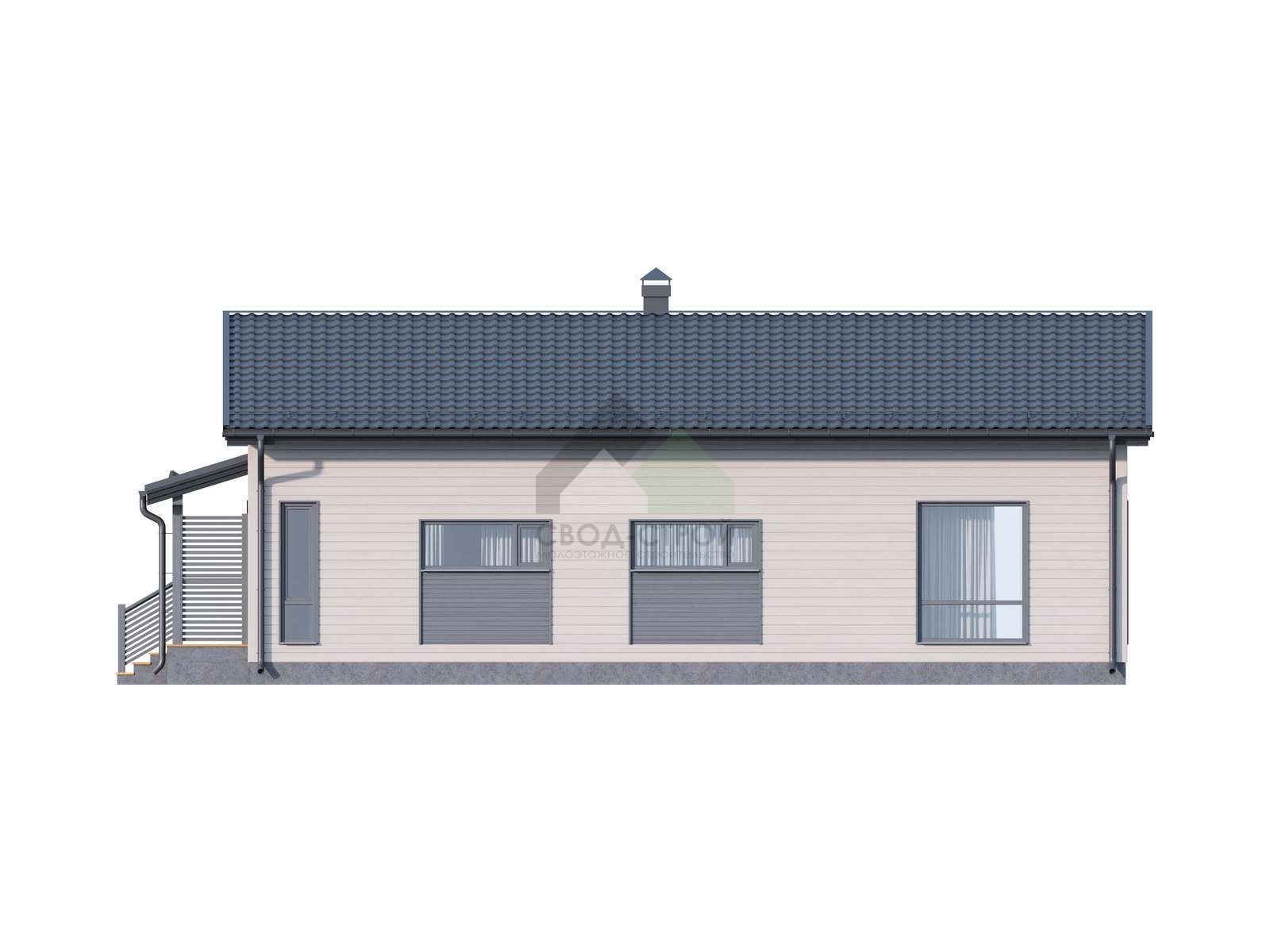 Дом из газобетонных блоков С-150 ГБ «Альта»