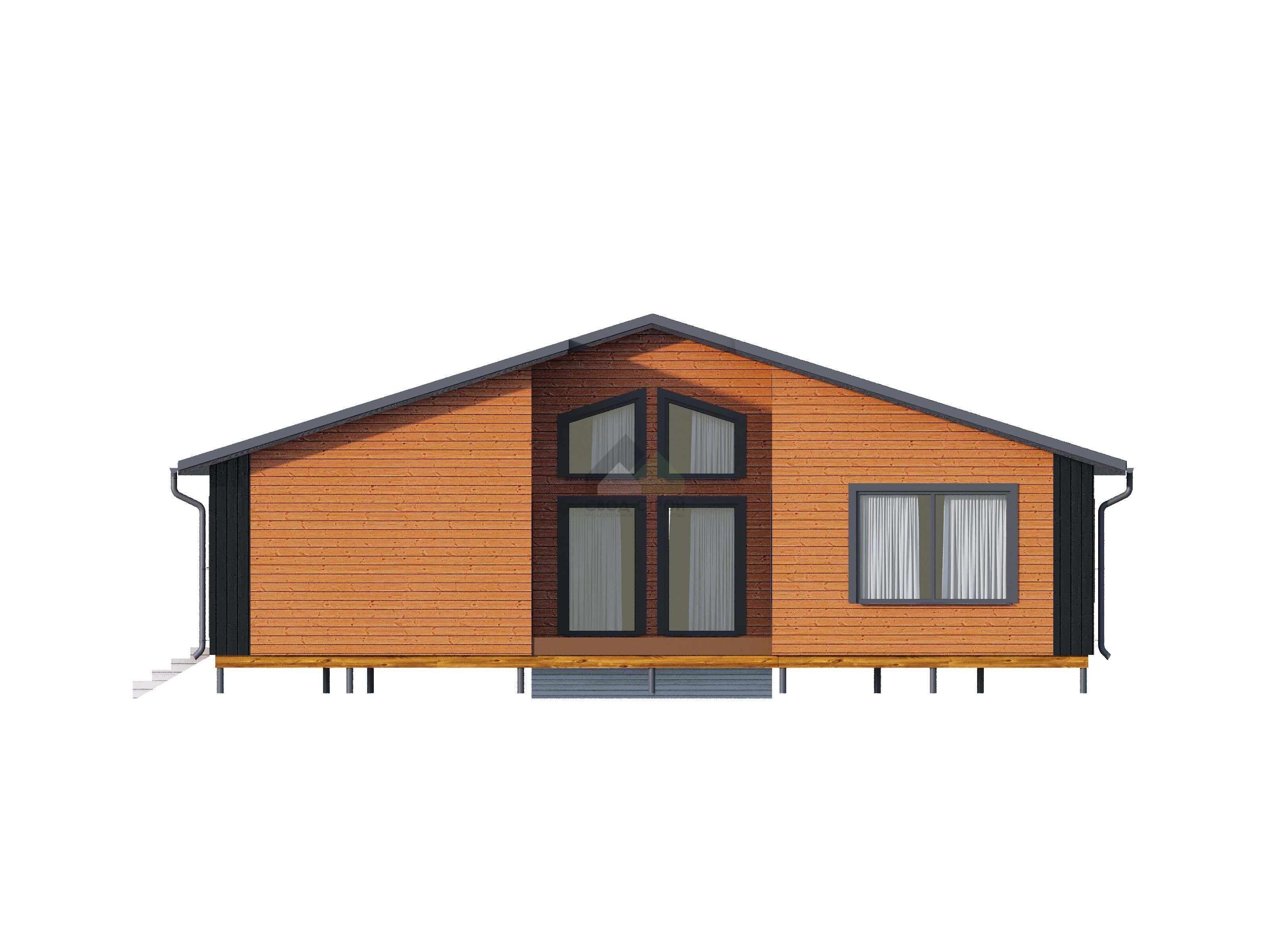 Коттедж каркасный С-190 КР «Удача»