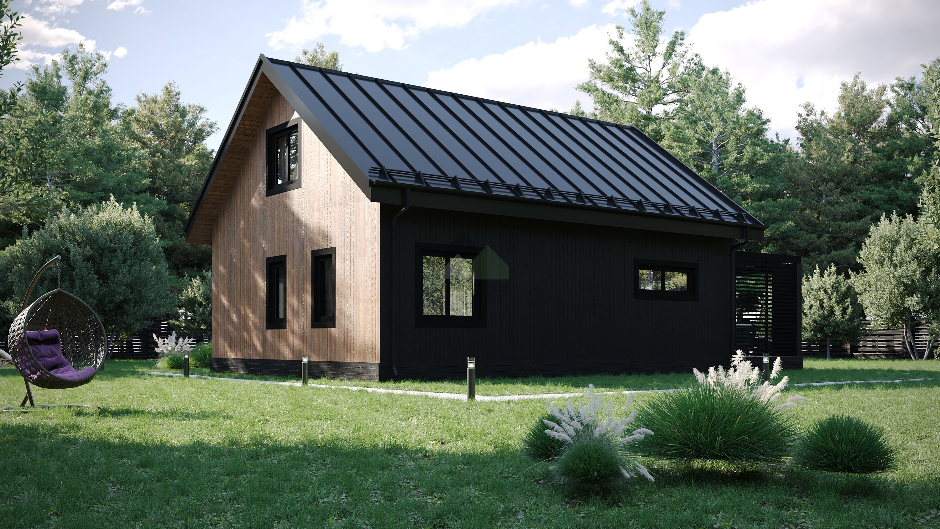 Дом по канадской технологии С-184 КР «Графит»