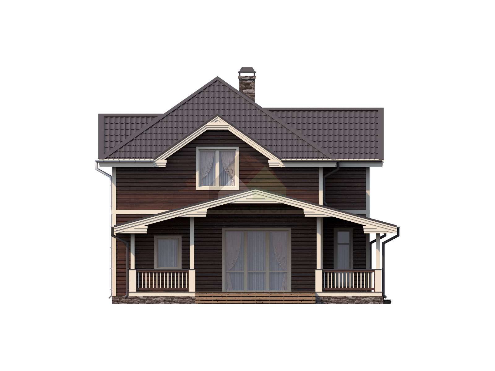 Дом из газобетонных блоков С-250 ГБ «Династия»