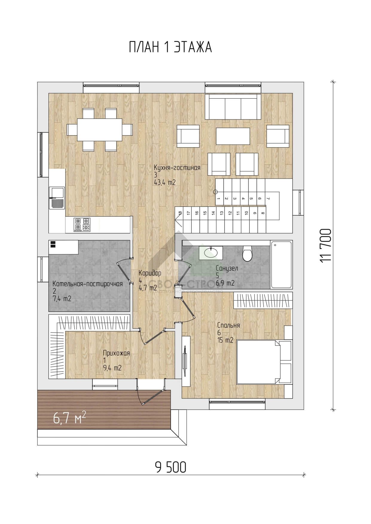 Дом по канадской технологии С-232 КР «Леон»