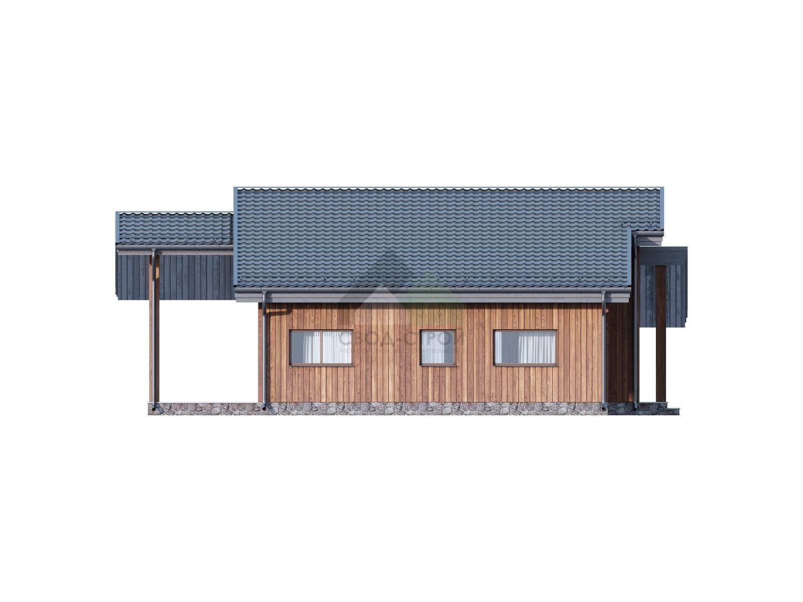 Дом из газобетонных блоков С-146 ГБ «Апрель»