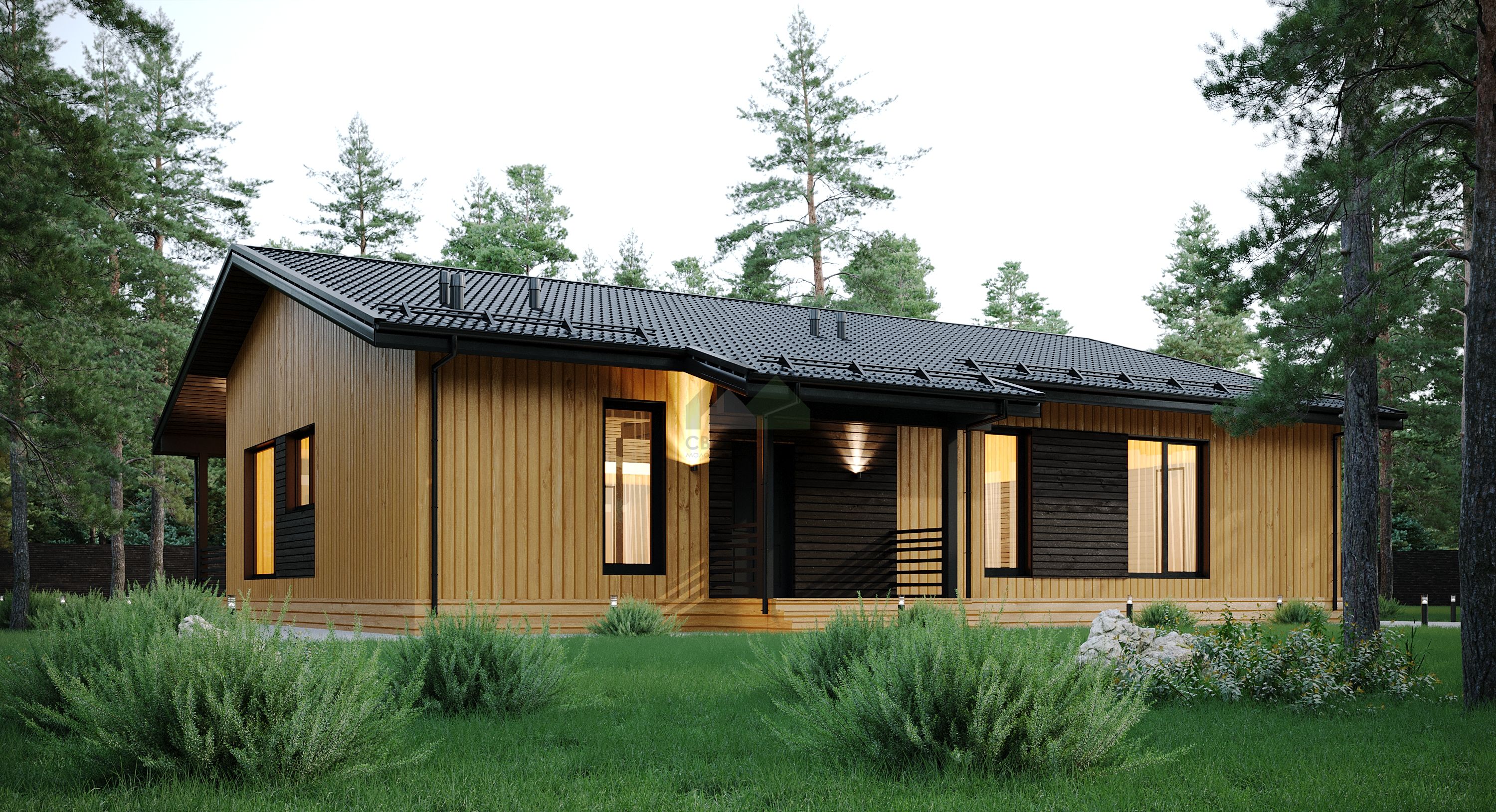 Каркасный дом С-231 КР «Дюна»