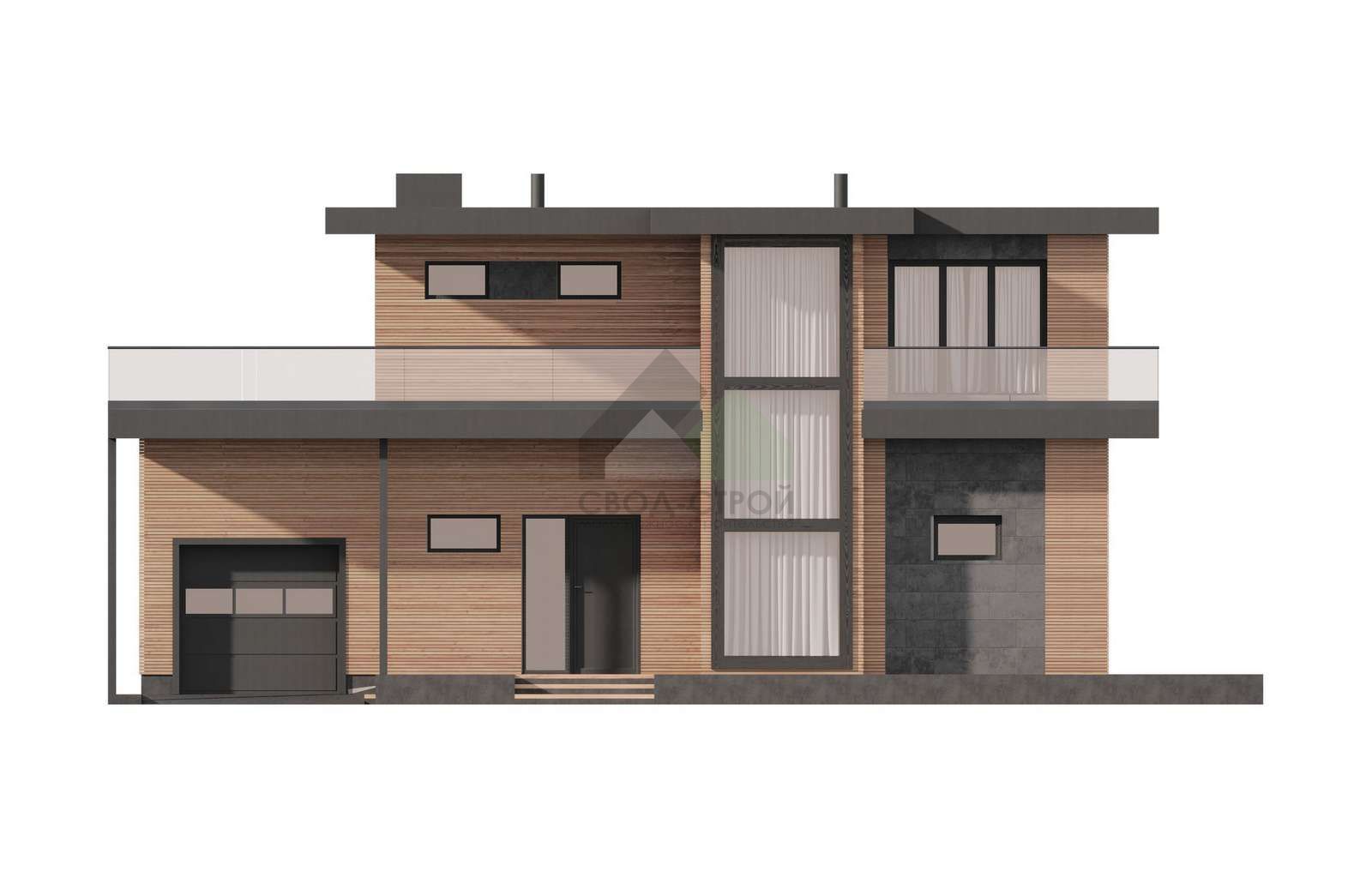 Дом с гаражом С-358 ГБ «Арфа»