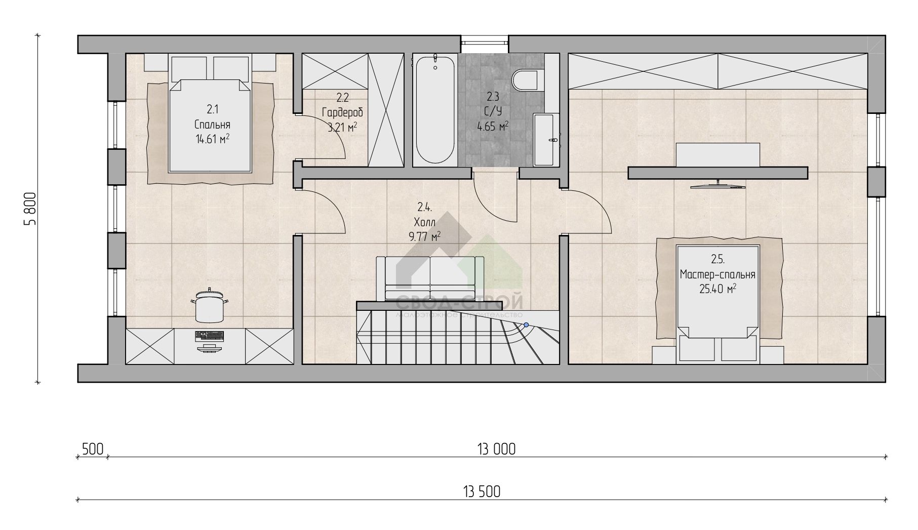 Дом по канадской технологии С-154 КР «Гармония»