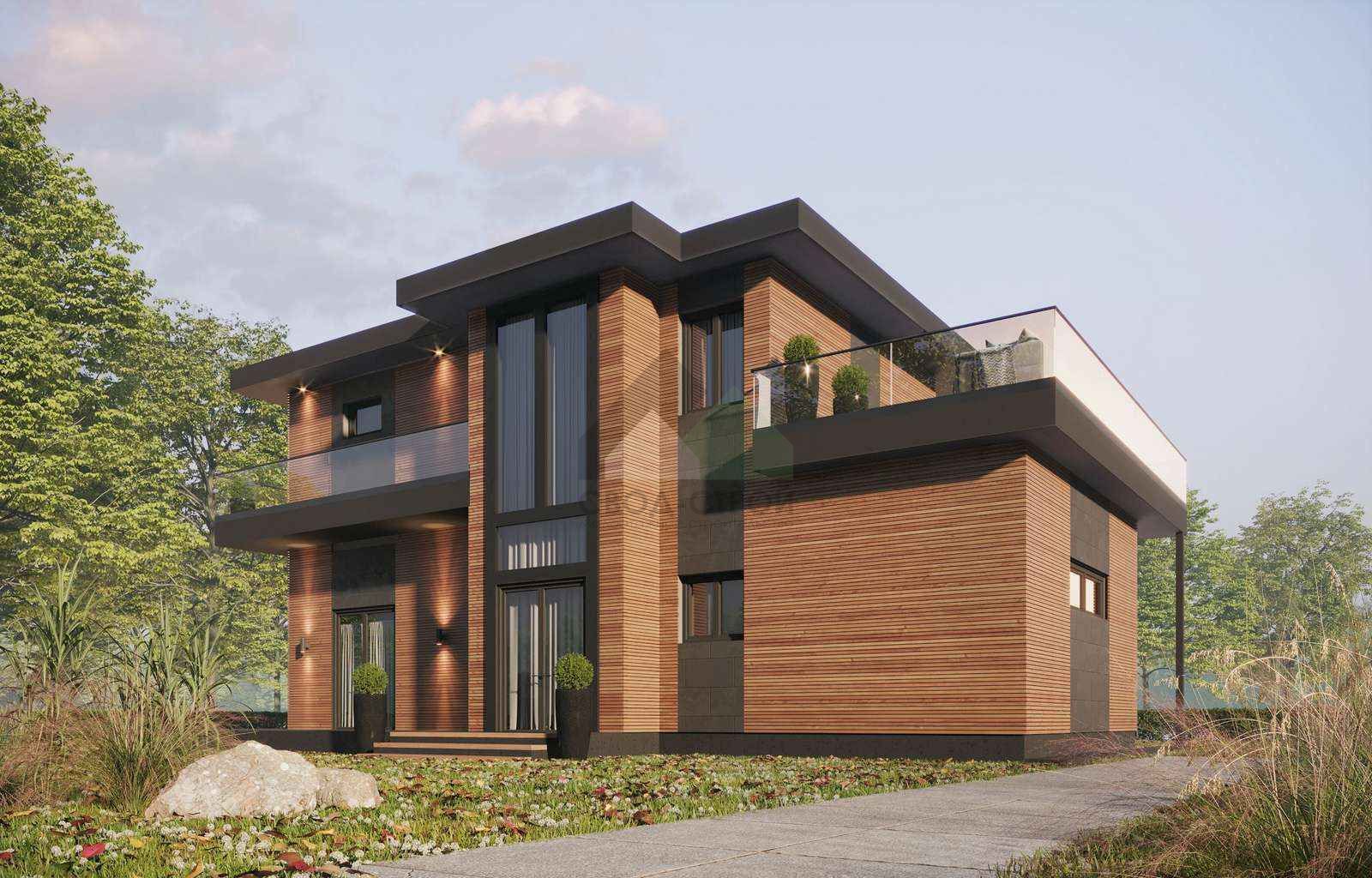 Дом с гаражом С-358 ГБ «Арфа»