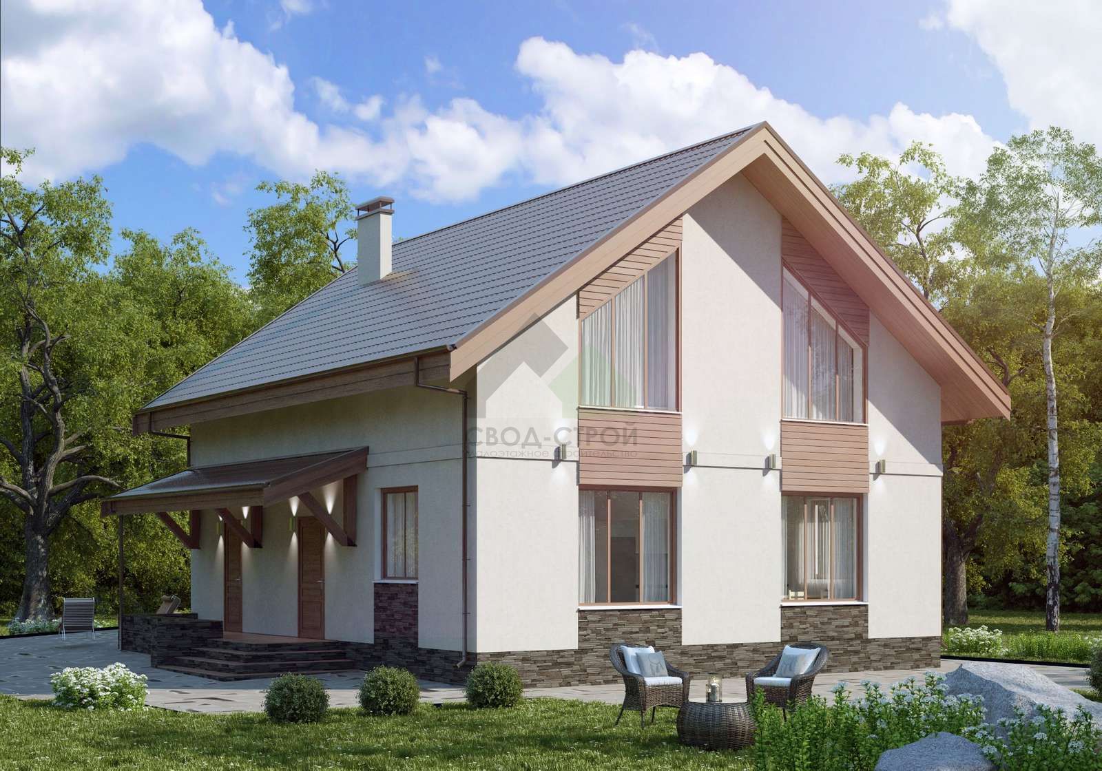 Дом по канадской технологии С-234 КР «Ретрит»