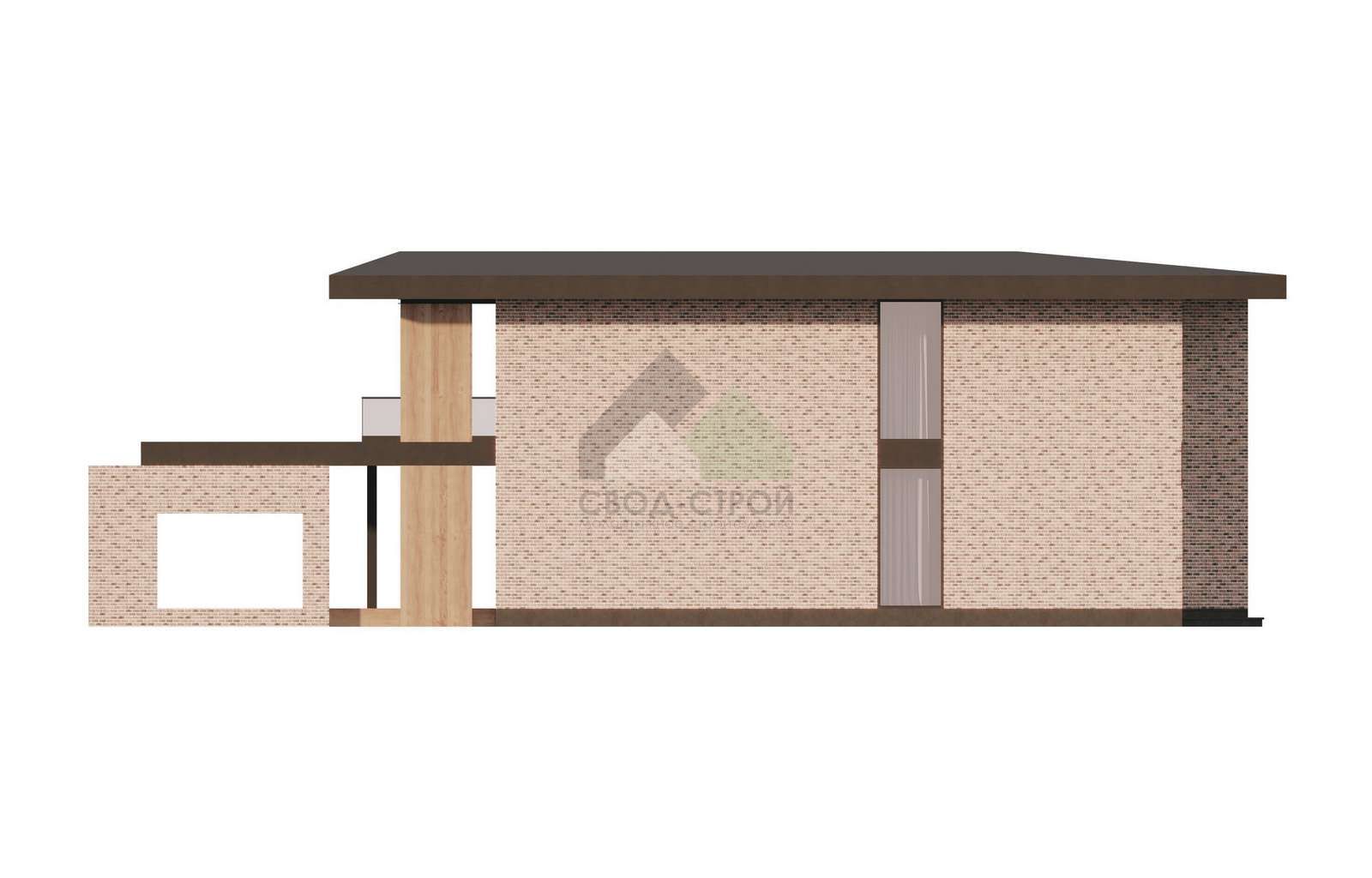 Газобетонный дом с балконом С-402 ГБ «Блеск»