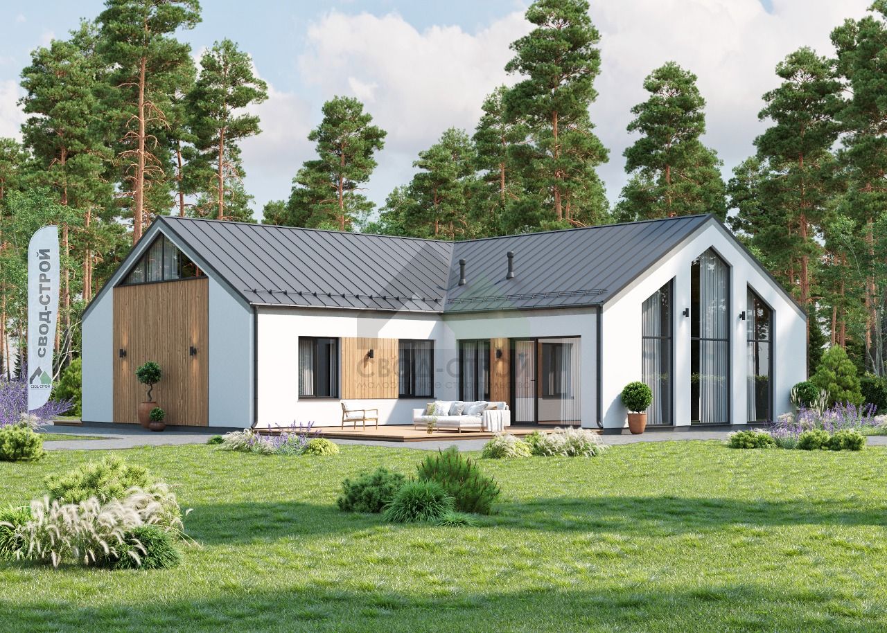 Дом из газобетонных блоков С-279 ГБ «Монтана»