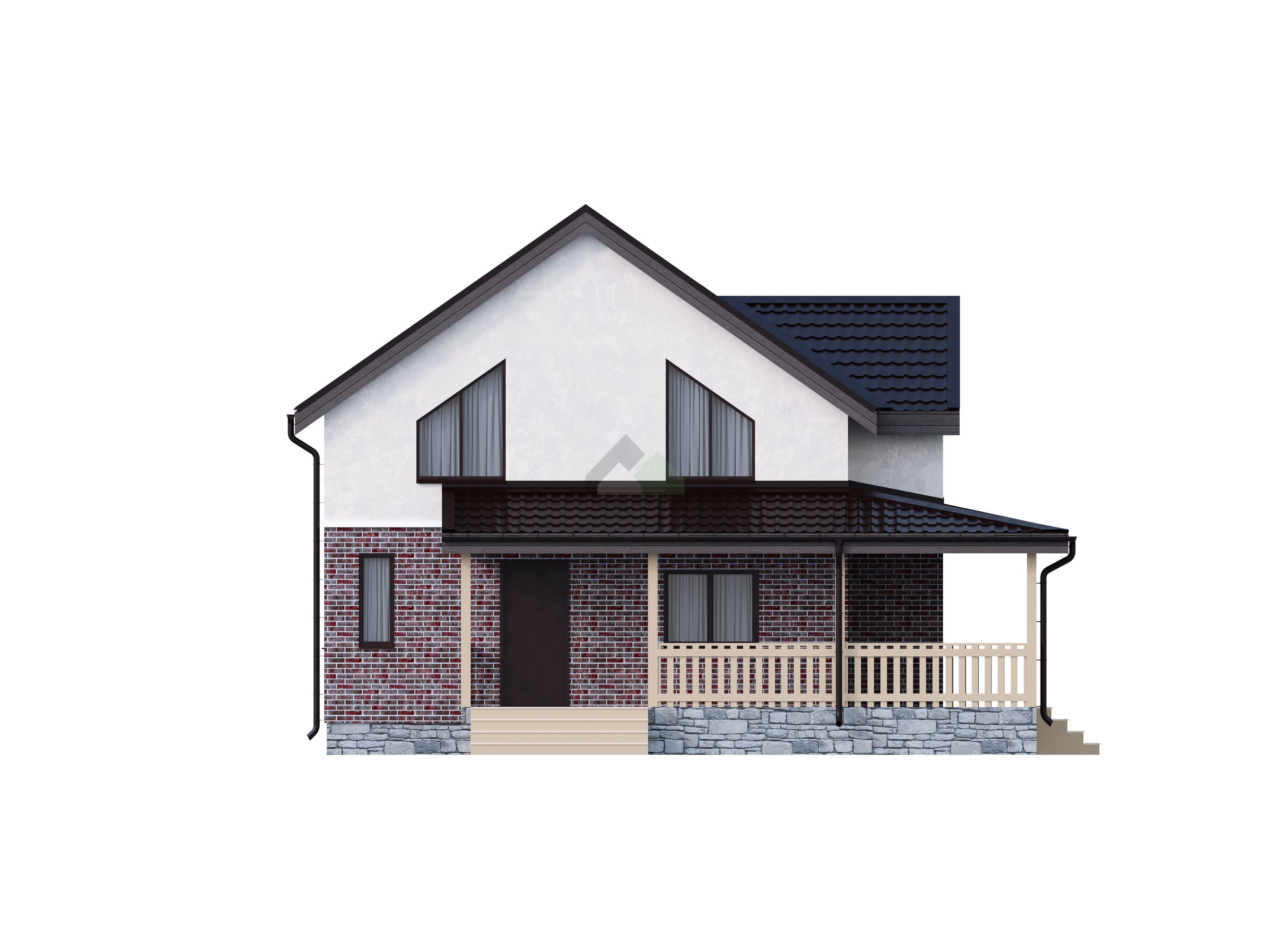 Дом из газобетонных блоков С-248 ГБ «Бета»