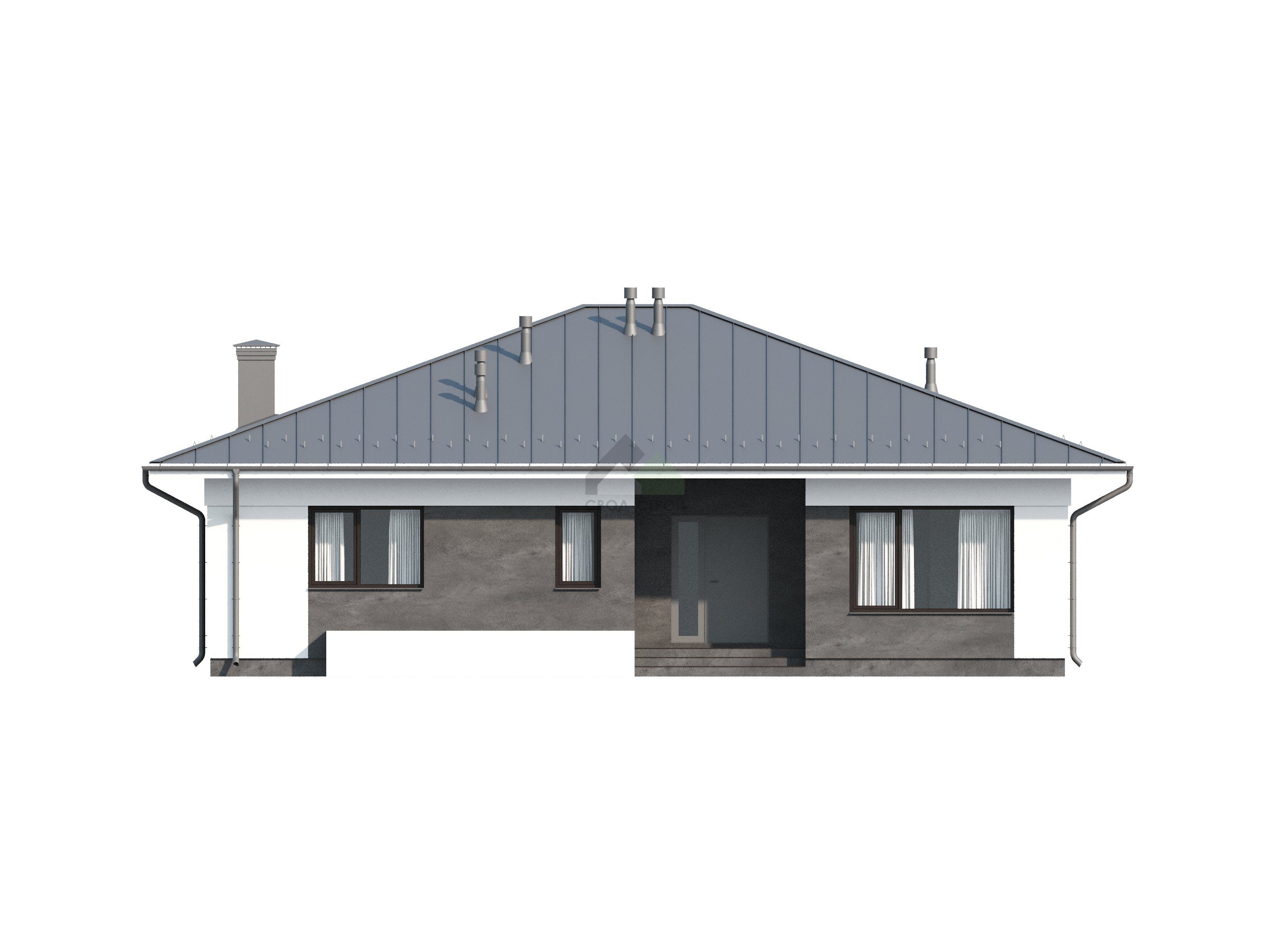 Дом из газобетонных блоков С-179 ГБ «Бьерн»