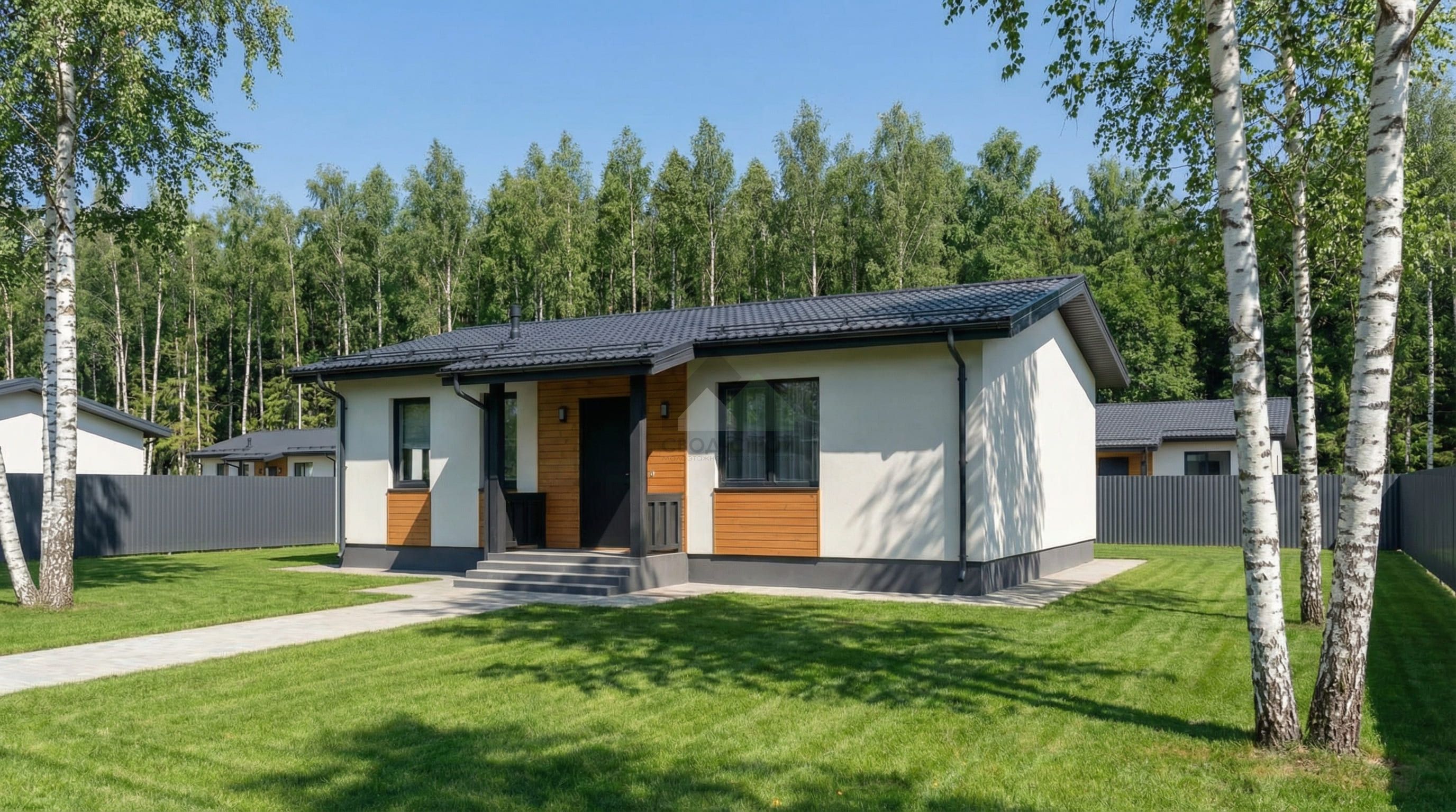 Дом из газобетонных блоков С-85 ГБ «Вдохновение мини»