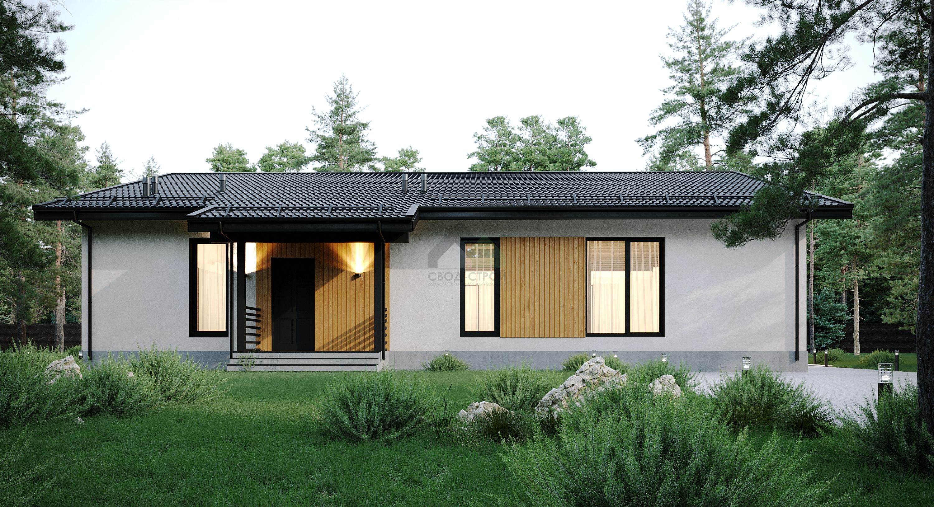 Каркасный дом С-231 КР «Дюна»