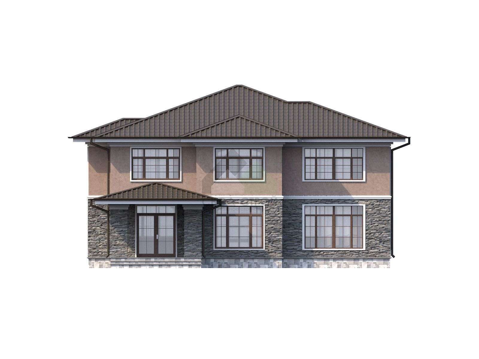 Газобетонный дом с балконом С-327 ГБ «Юпитер»