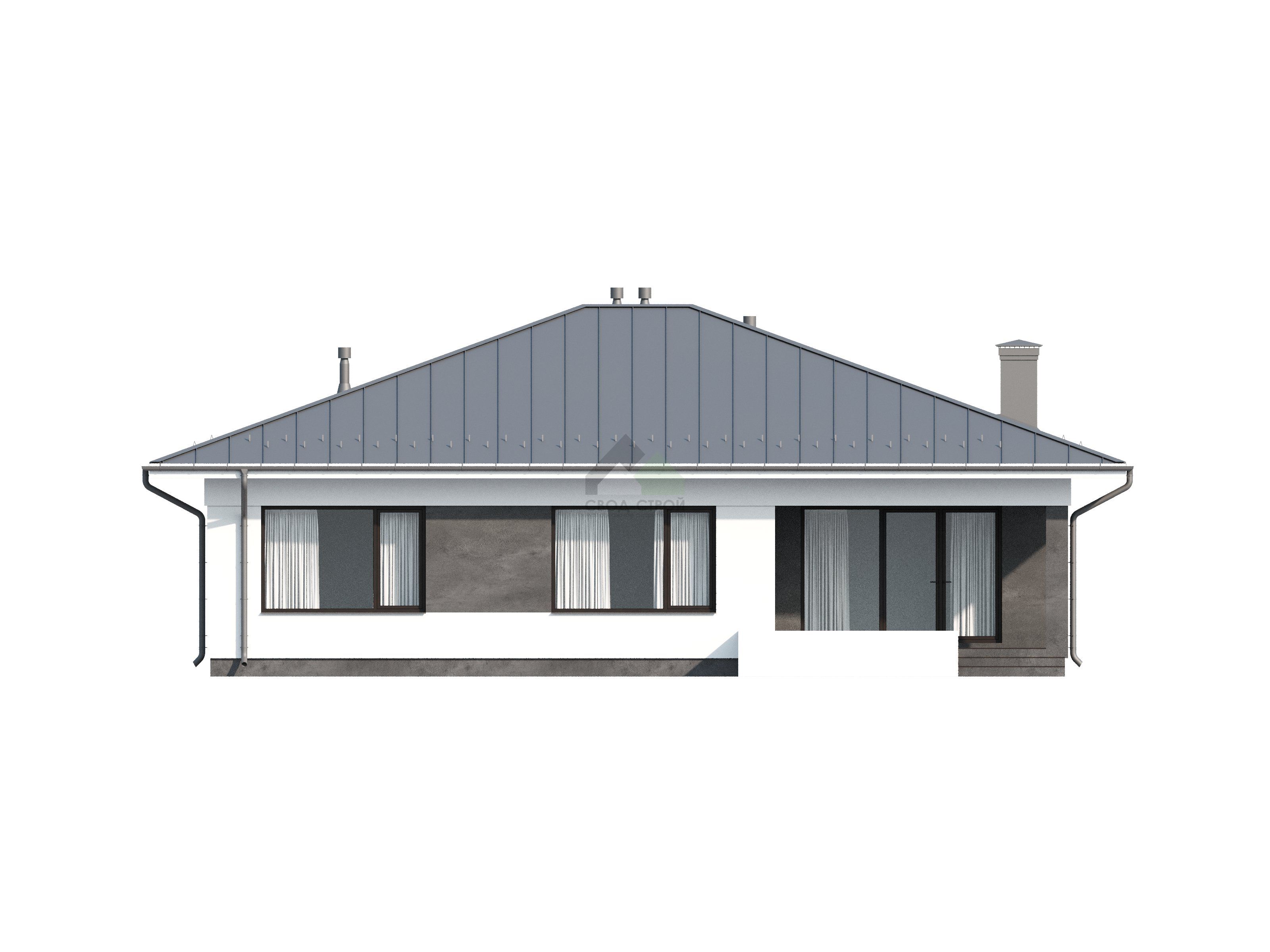 Дом из газобетонных блоков С-179 ГБ «Бьерн»