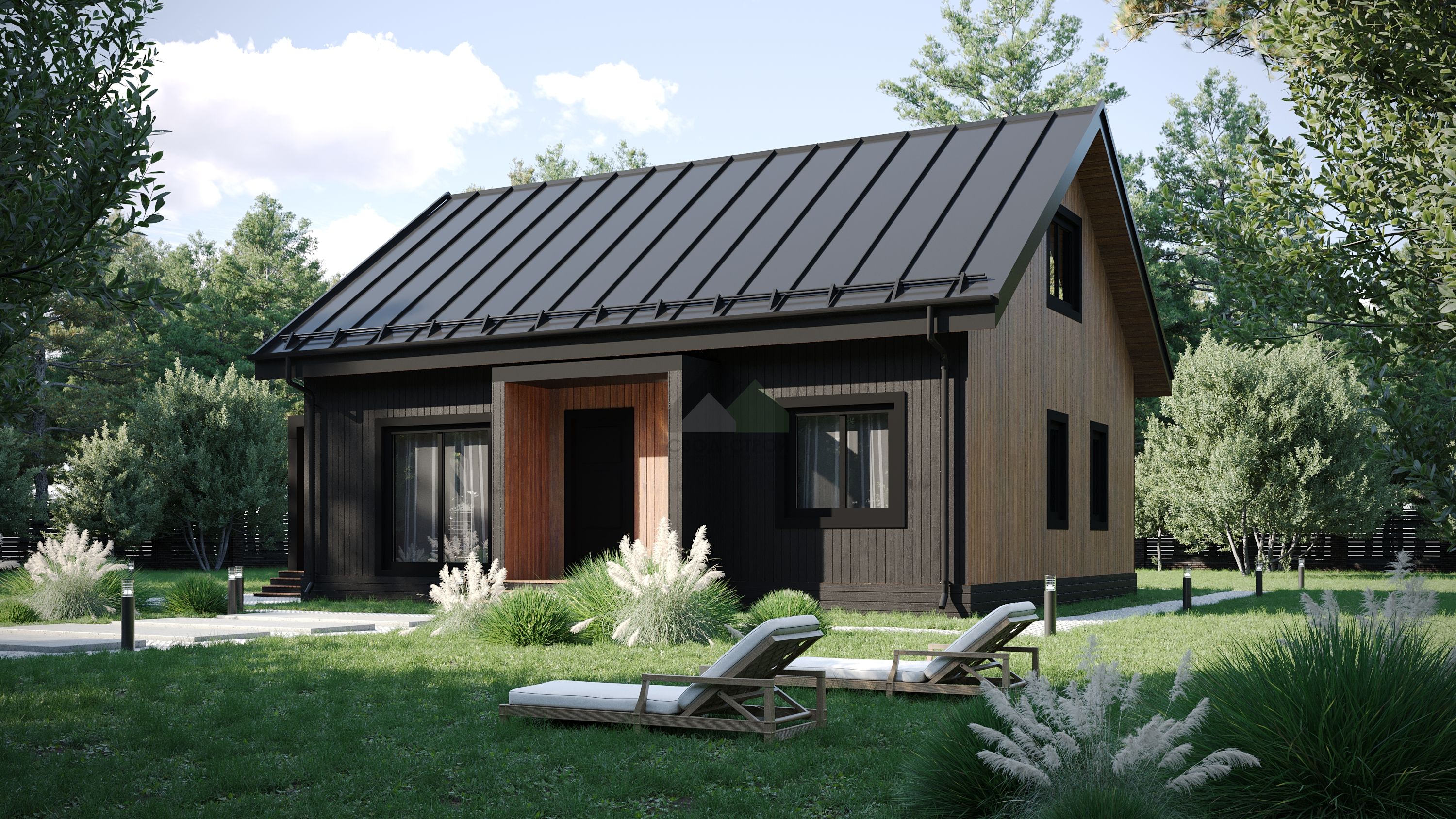 Дом по канадской технологии С-184 КР «Графит»