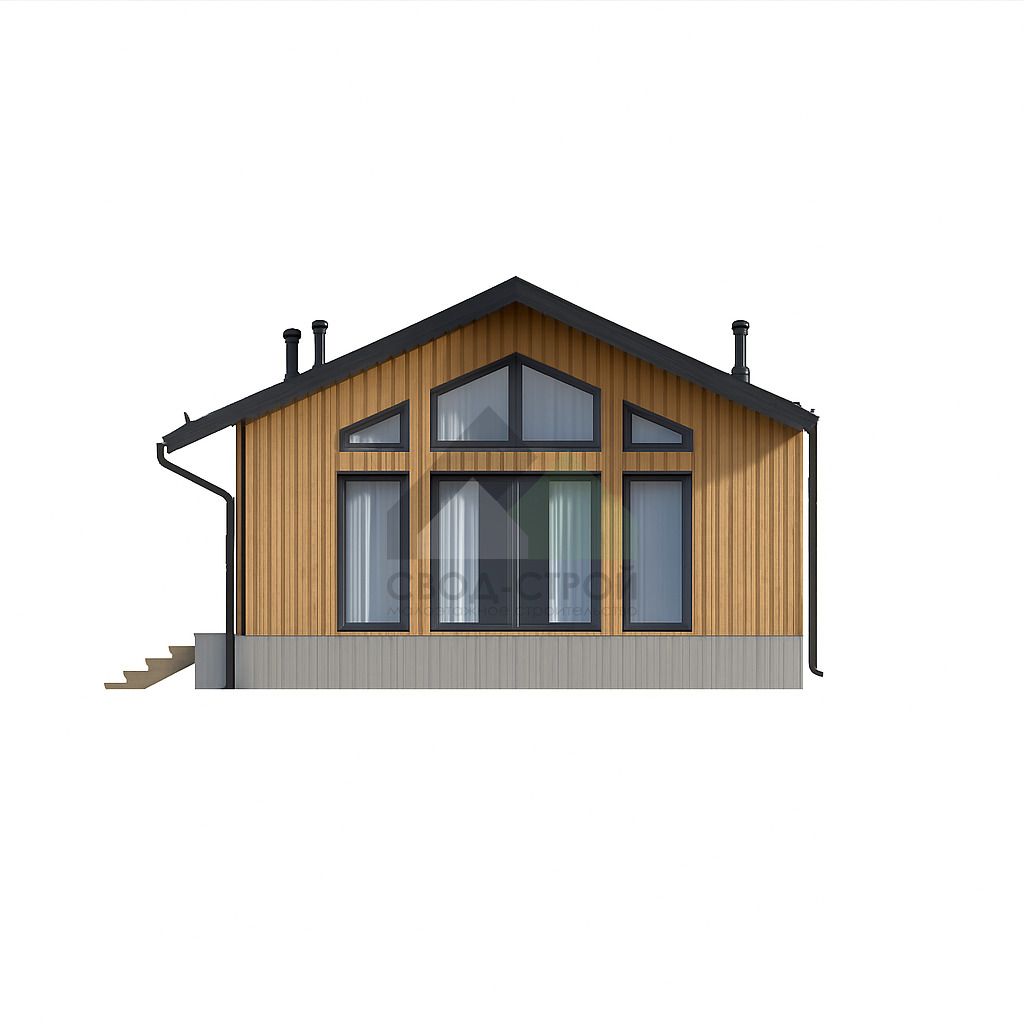 Каркасный дом в стиле Барн в стиле барн С-119 КР «Фьорд»