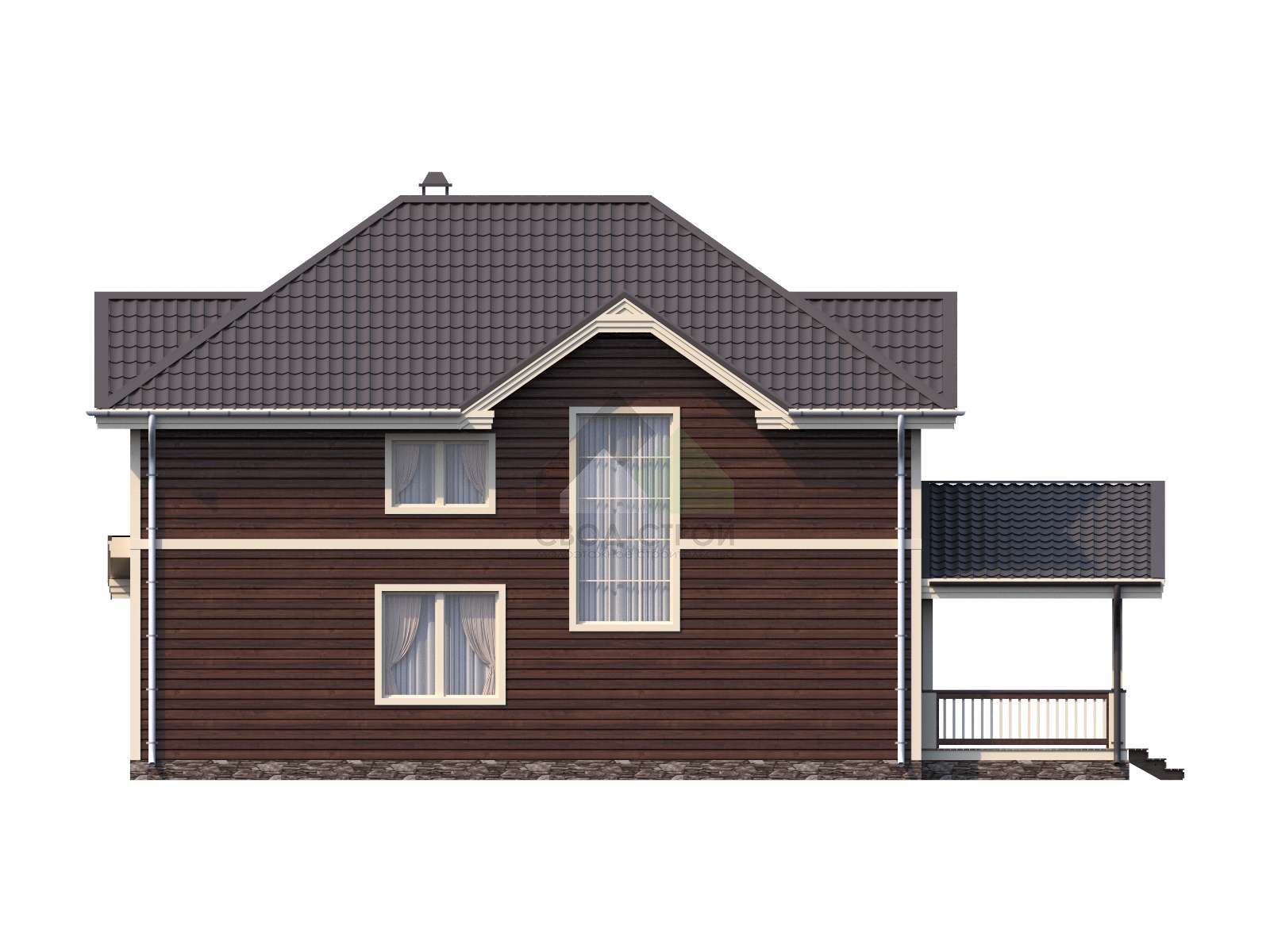 Дом из газобетонных блоков С-250 ГБ «Династия»