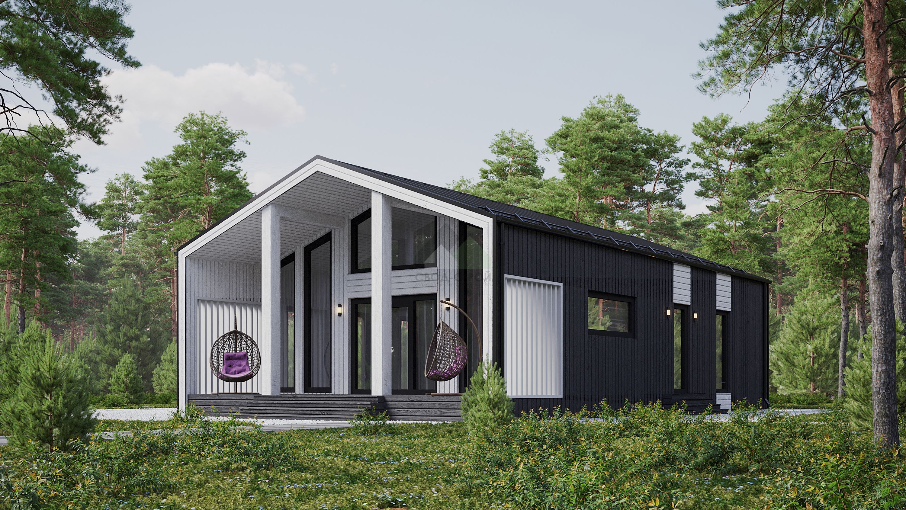 Каркасный дом С-111 КР «Хюгге»