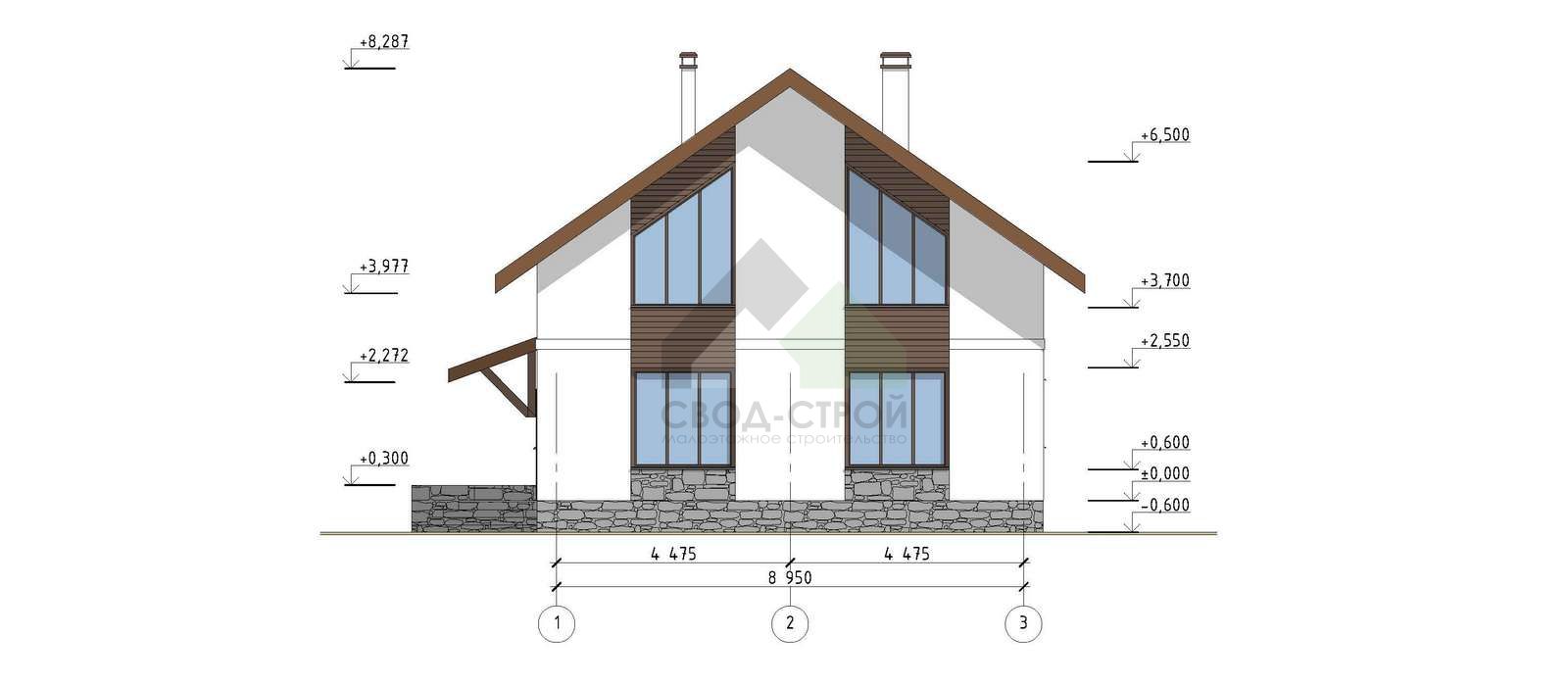 Дом по канадской технологии С-234 КР «Ретрит»