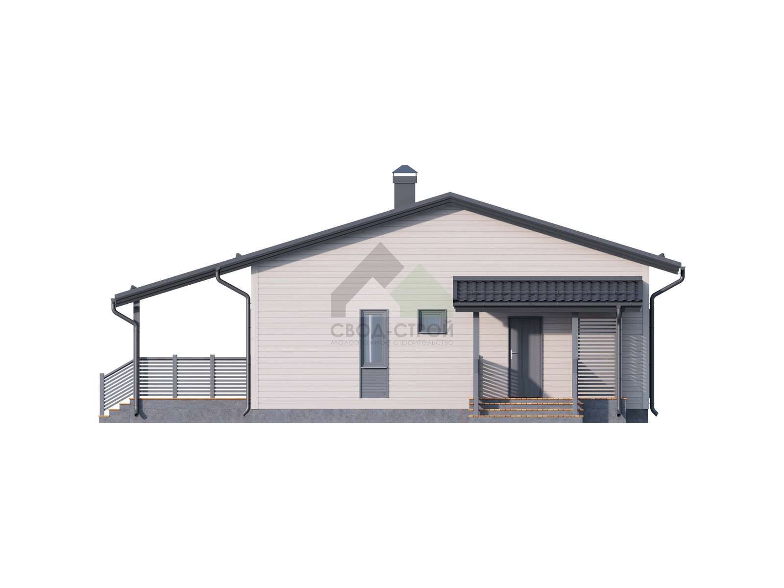 Дом из газобетонных блоков С-150 ГБ «Альта»