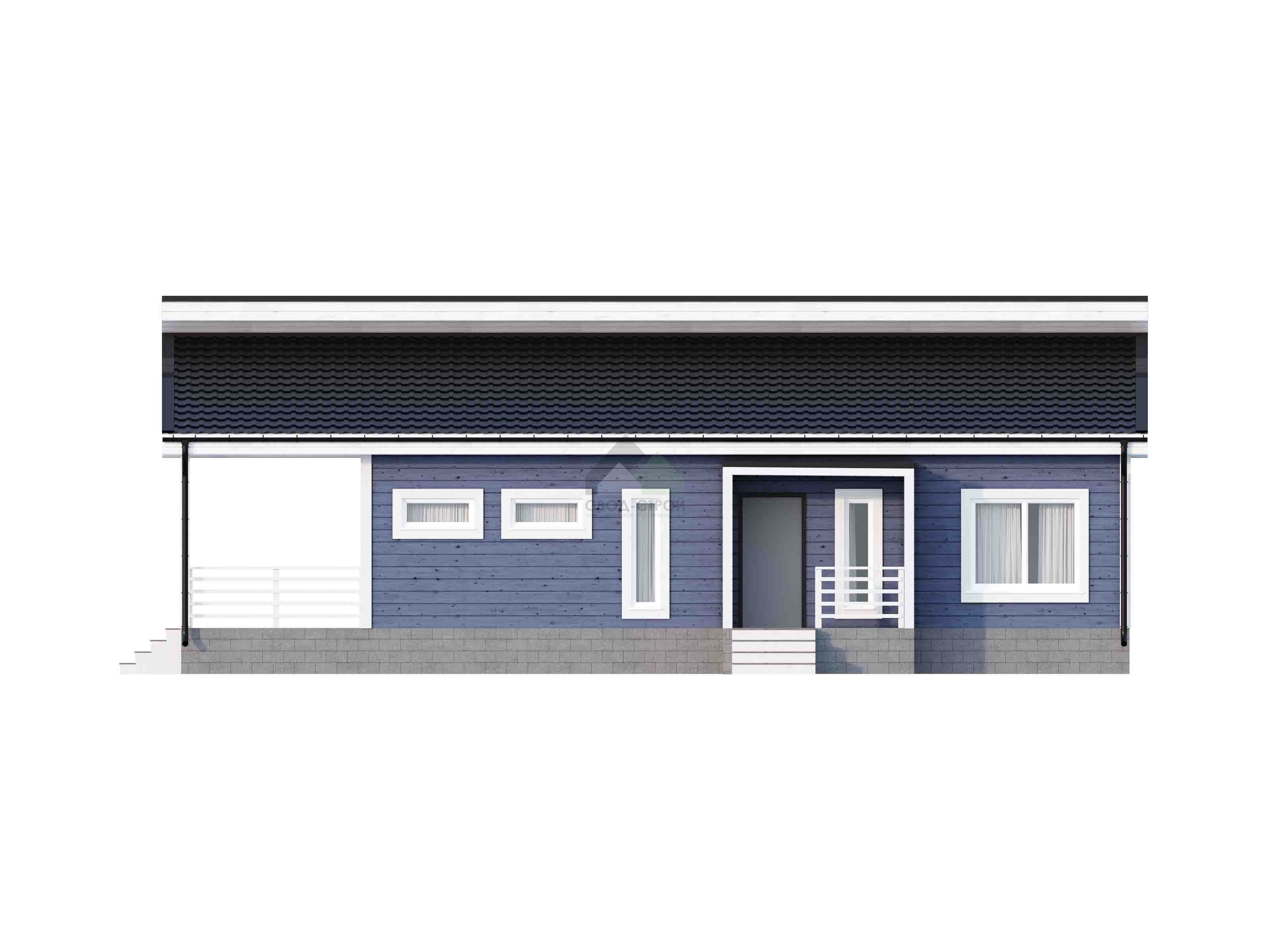 Коттедж каркасный С-115 КР «Сканди»