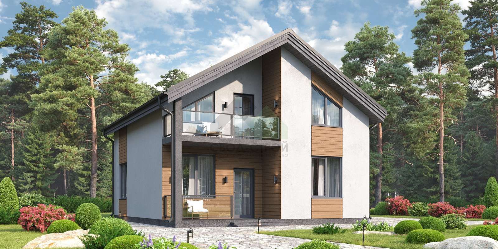 Дом по канадской технологии С-195 КР «Краса»