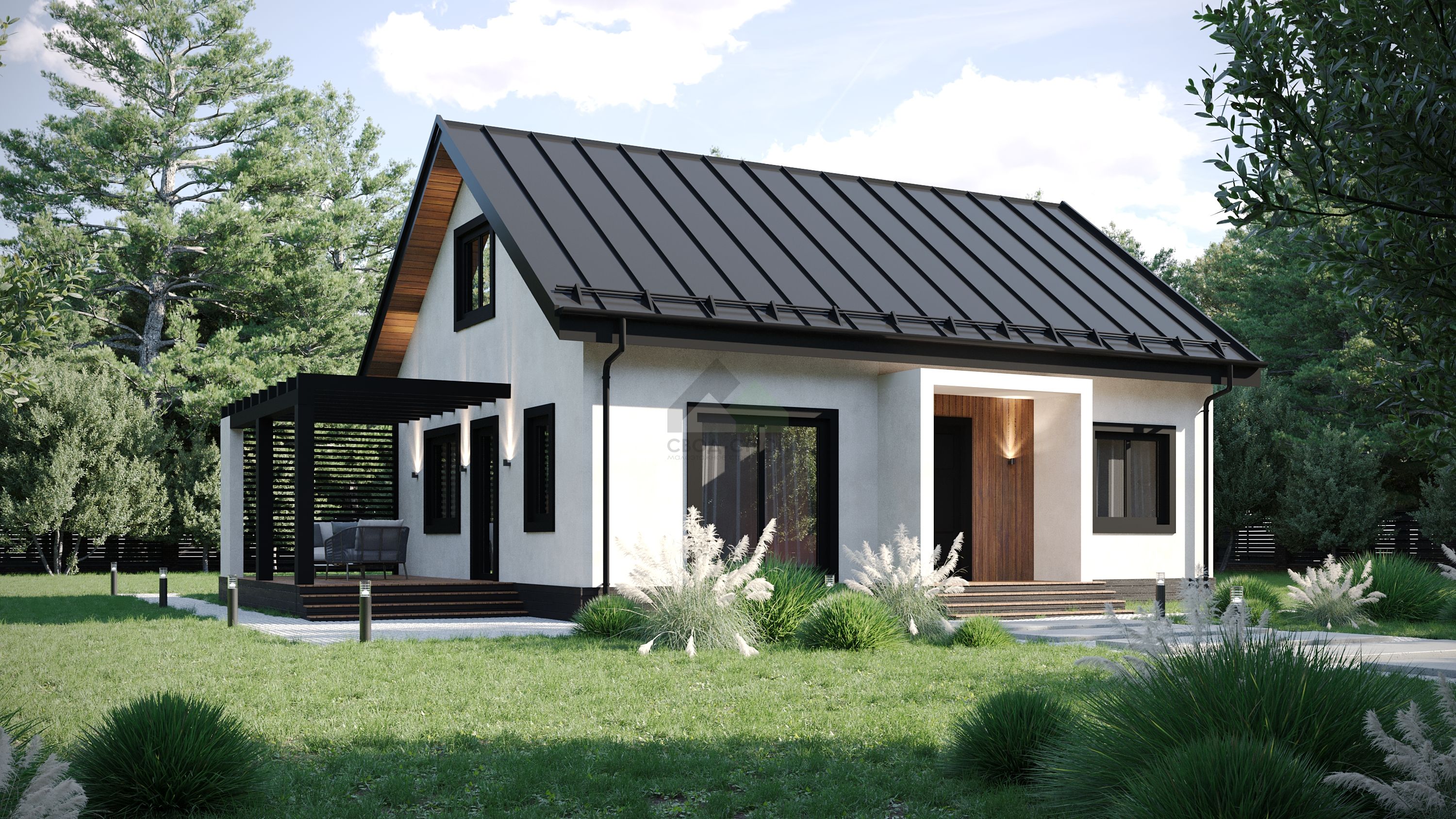 Дом по канадской технологии С-184 КР «Графит»