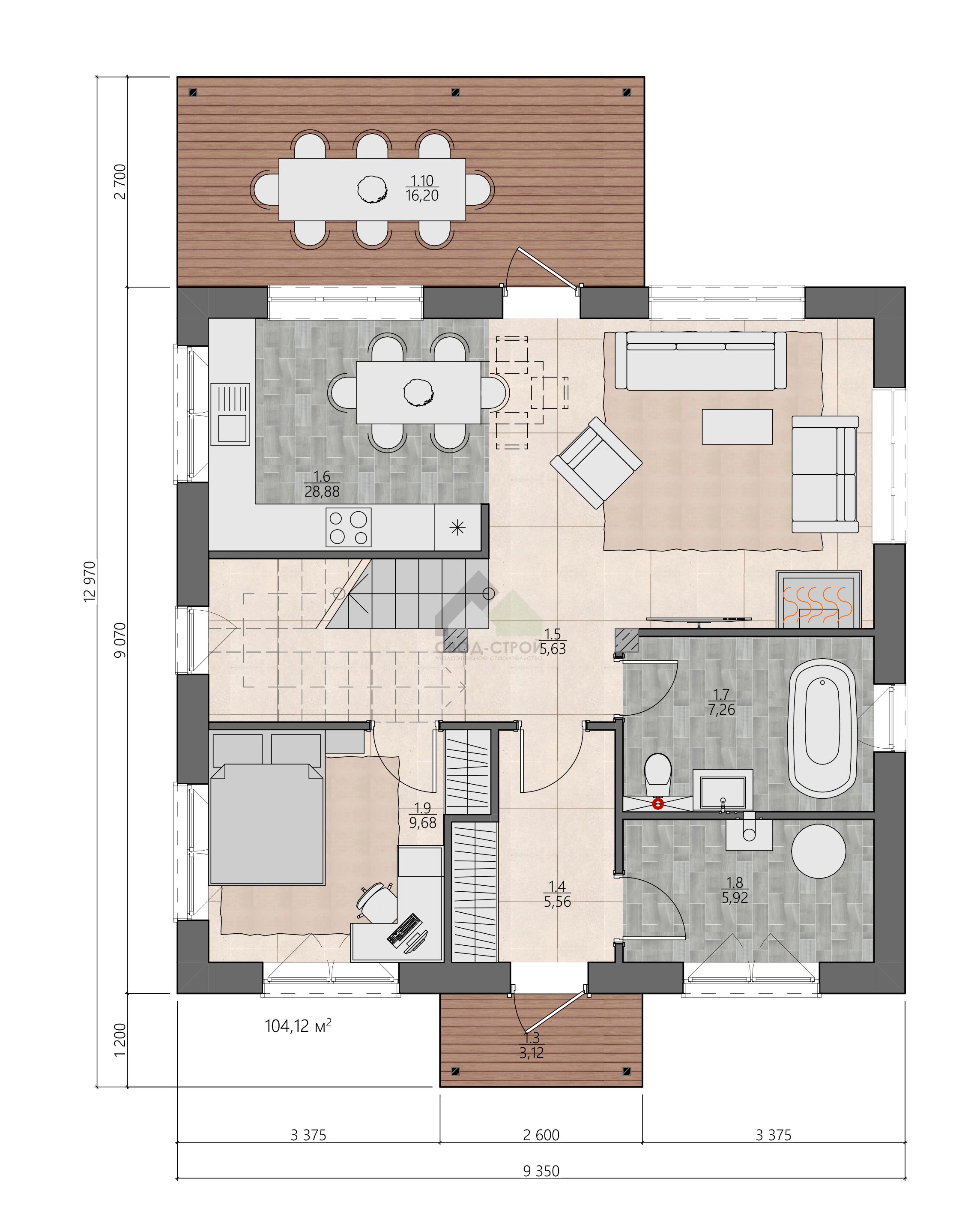 Дом по канадской технологии С-189 КР «Жанна»