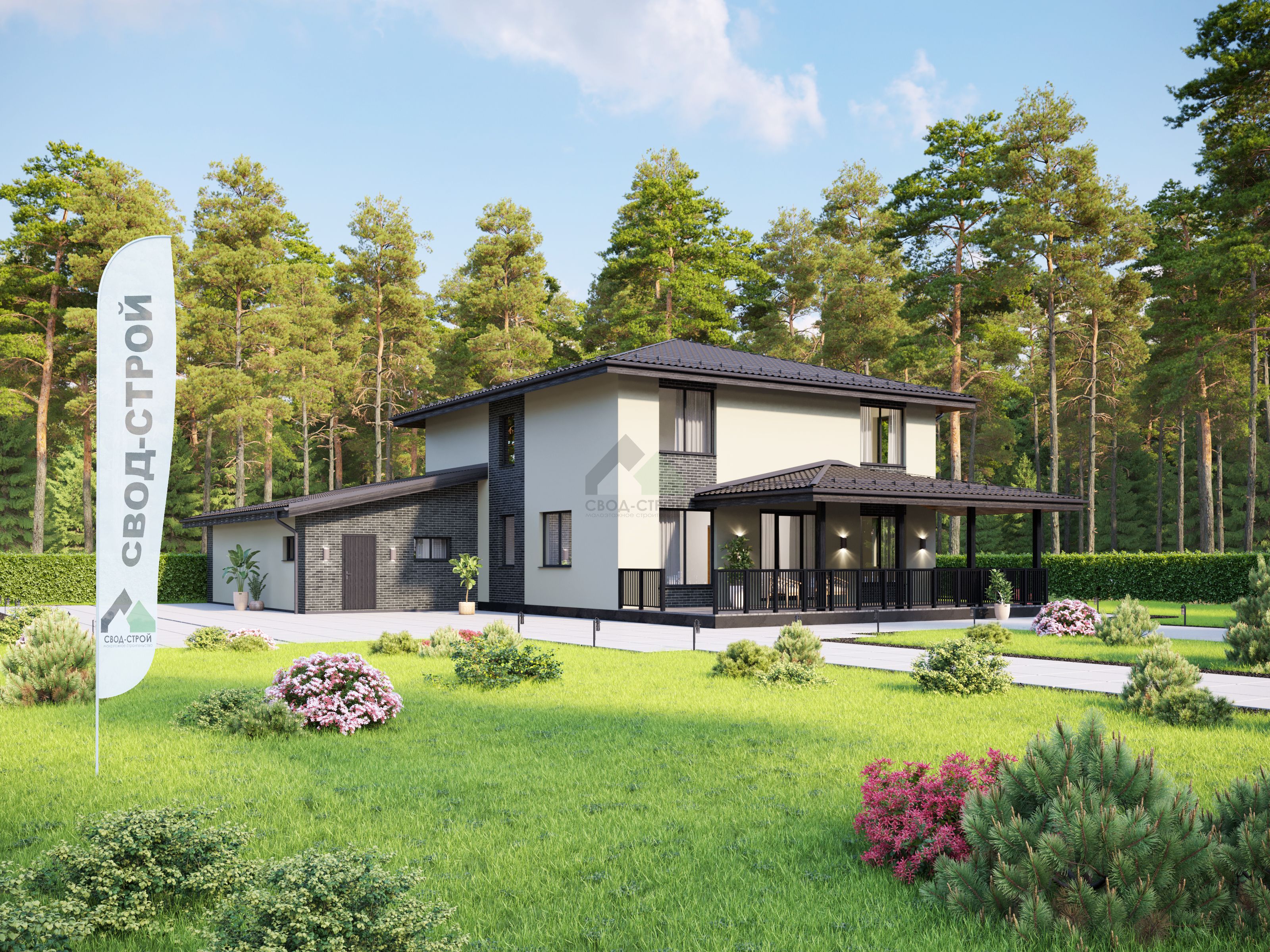 Дом с гаражом С-378 ГБ «Аден»