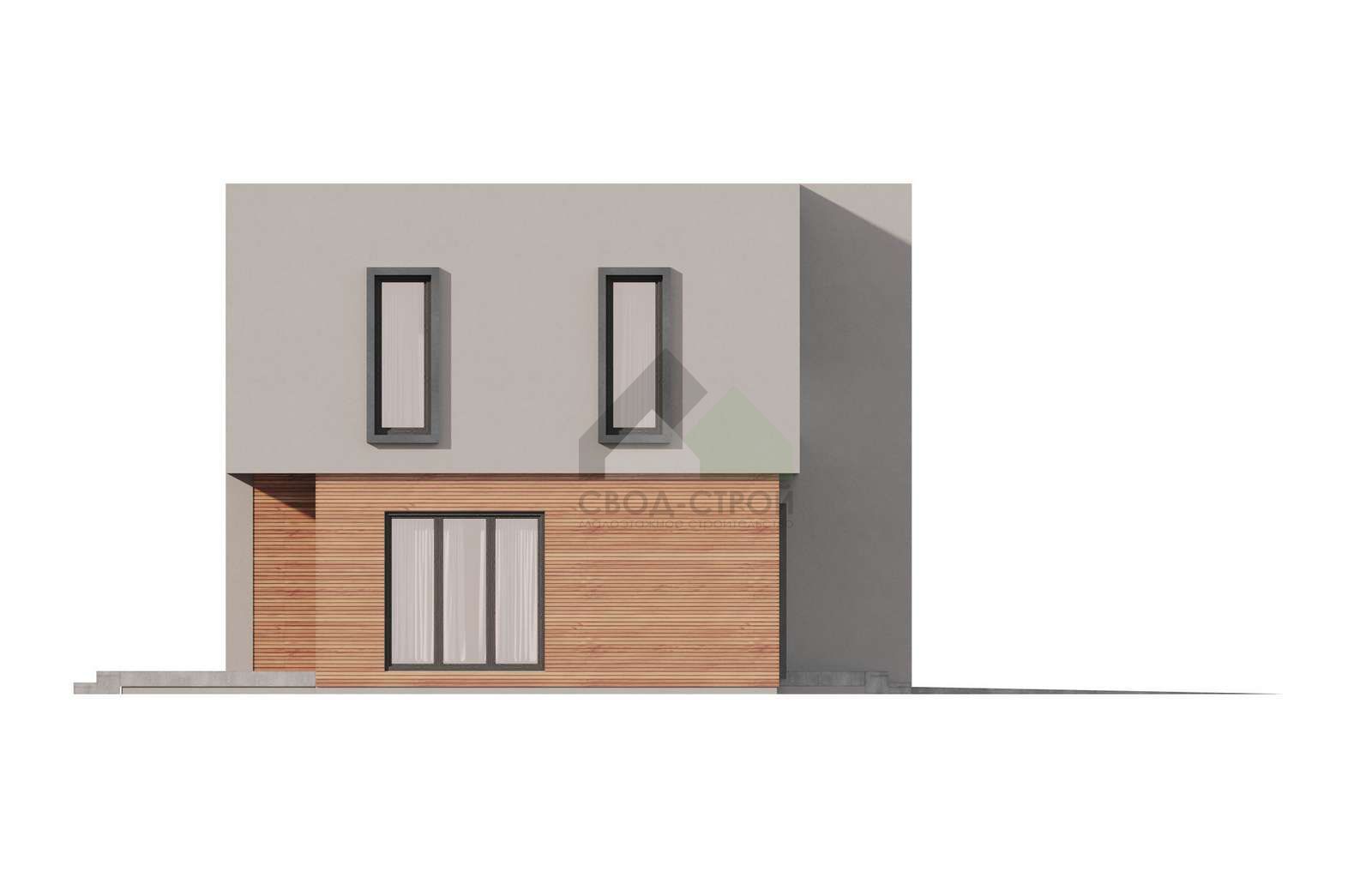 Дом с гаражом С-265 ГБ «High-Tech»