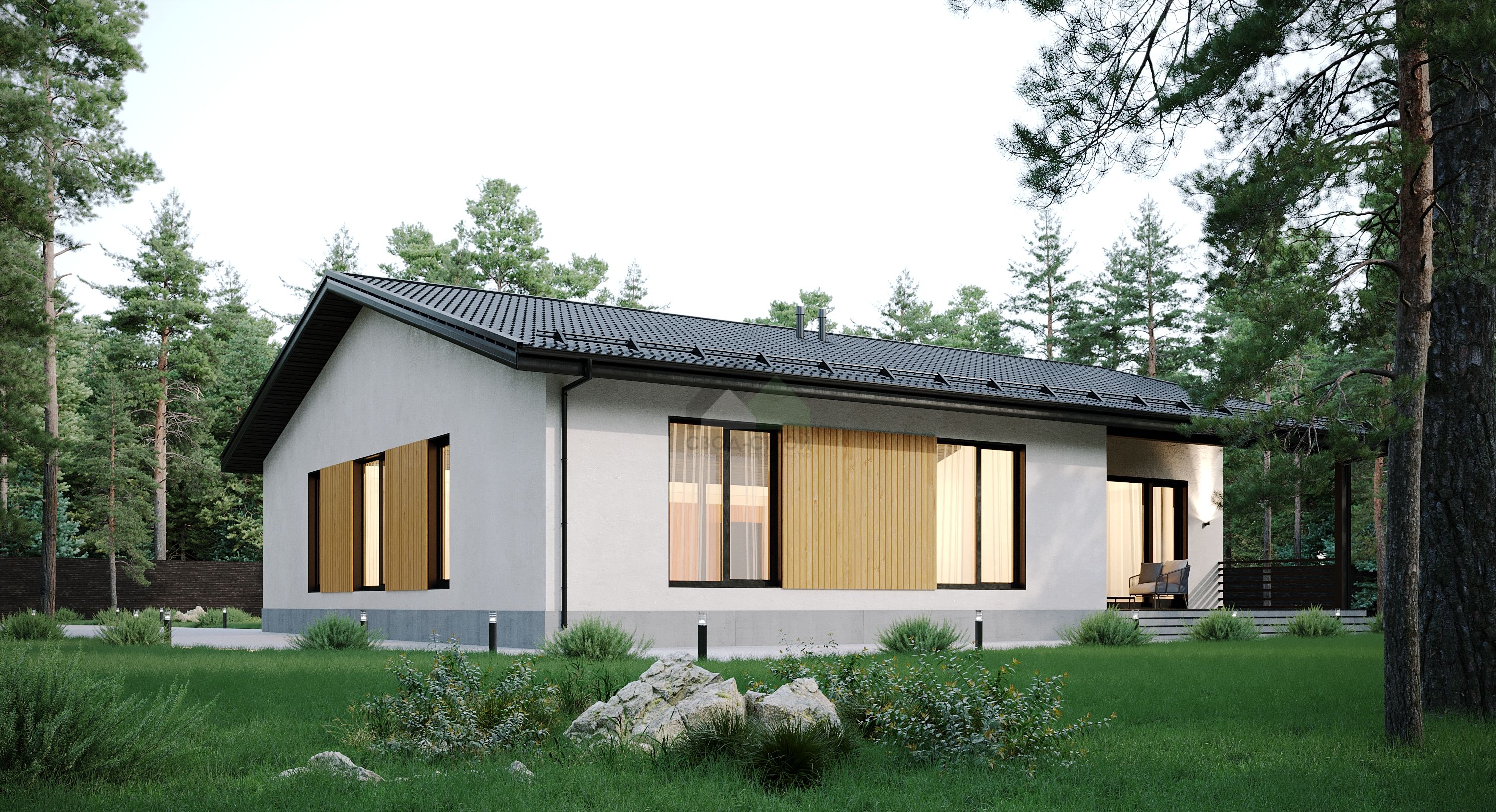 Каркасный дом С-231 КР «Дюна»