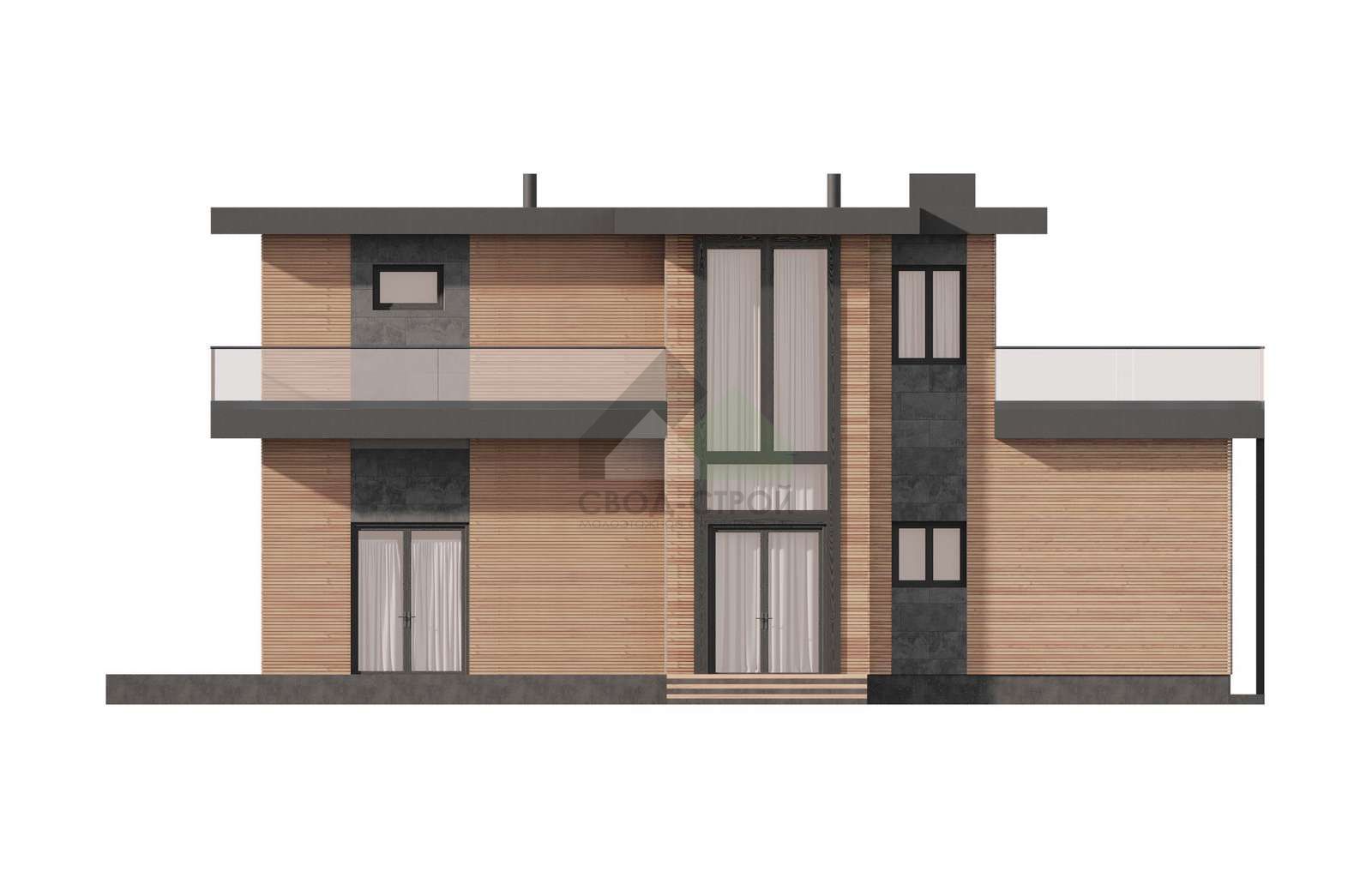 Дом с гаражом С-358 ГБ «Арфа»