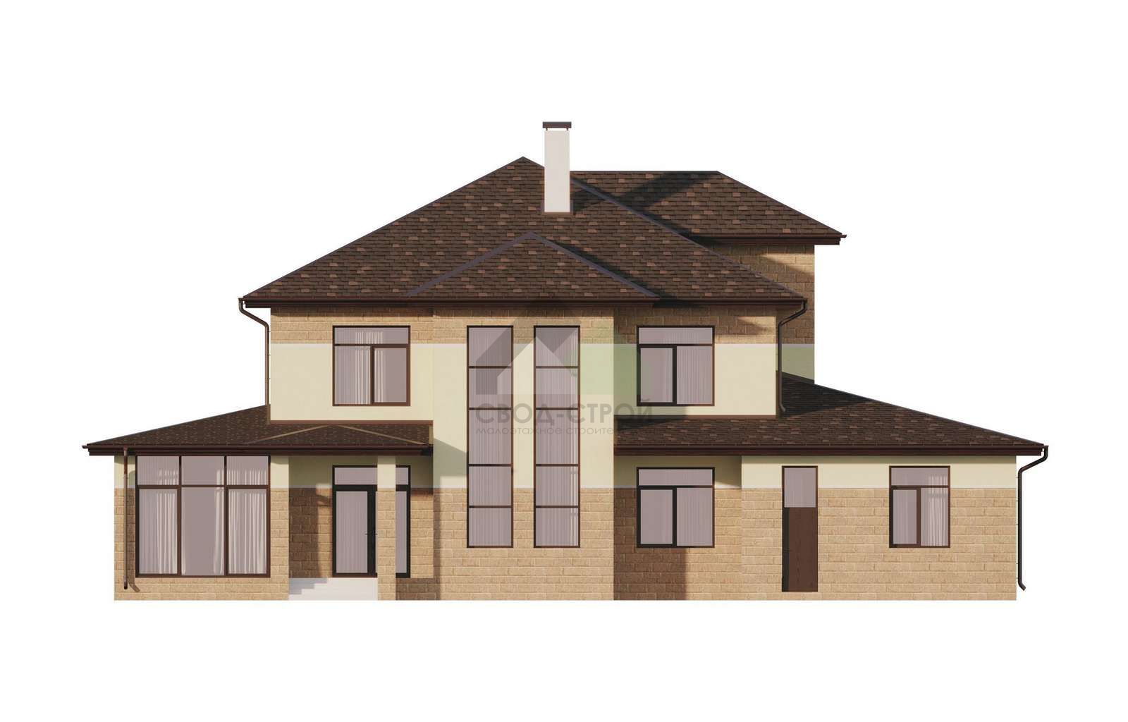 Дом с гаражом С-385 ГБ «Прерий-Райта»