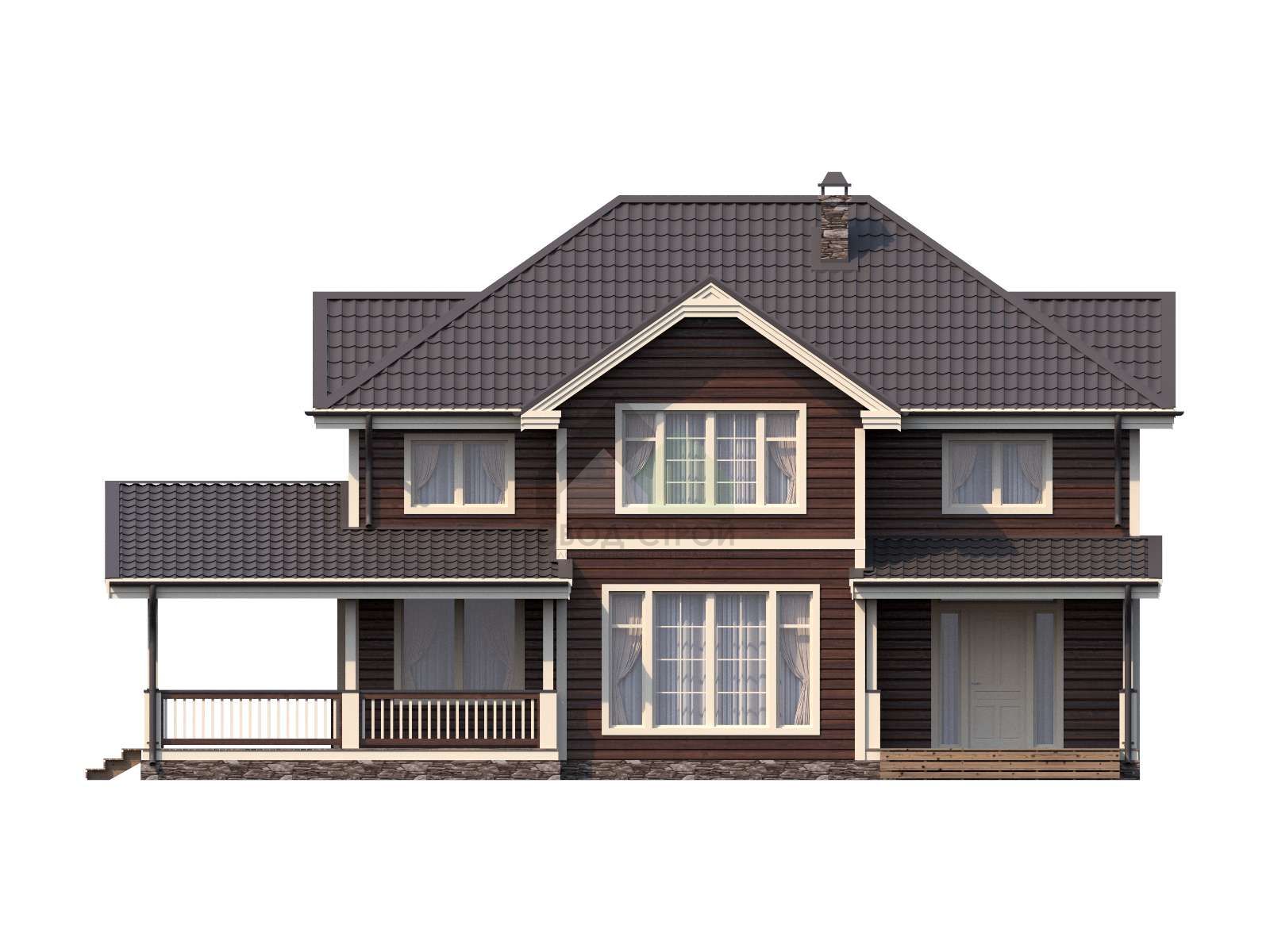 Дом из газобетонных блоков С-250 ГБ «Династия»