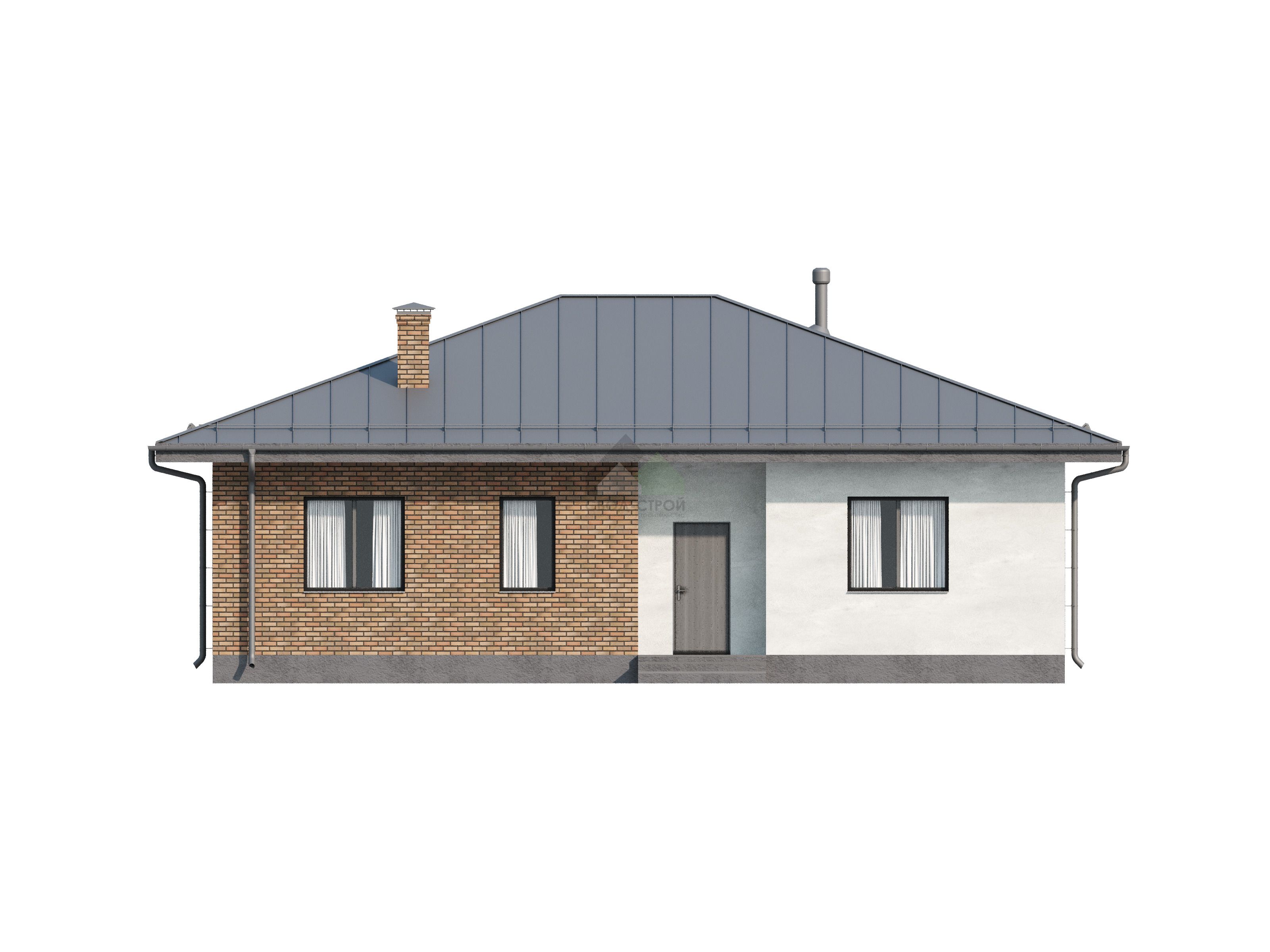 Дом из газобетонных блоков С-148 ГБ «Фроджи»