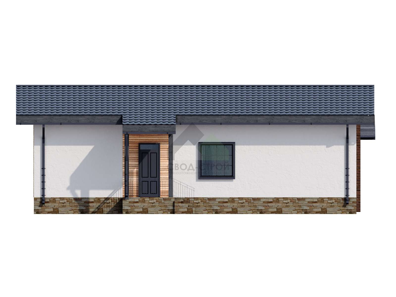 Дом из газобетонных блоков С-135 ГБ «Афродита»