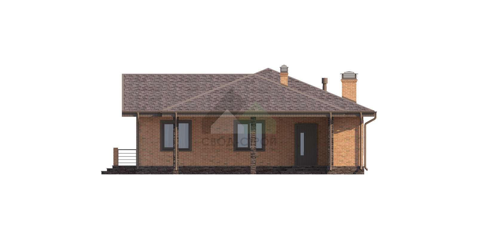 Дом из газобетонных блоков С-207 ГБ «Бремен»