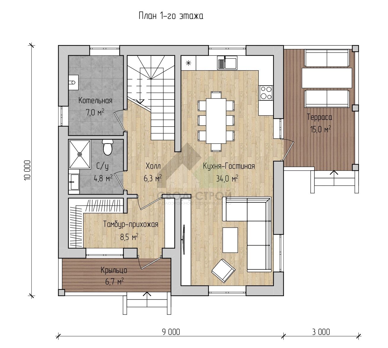 Дом по канадской технологии С-195 КР «Краса»