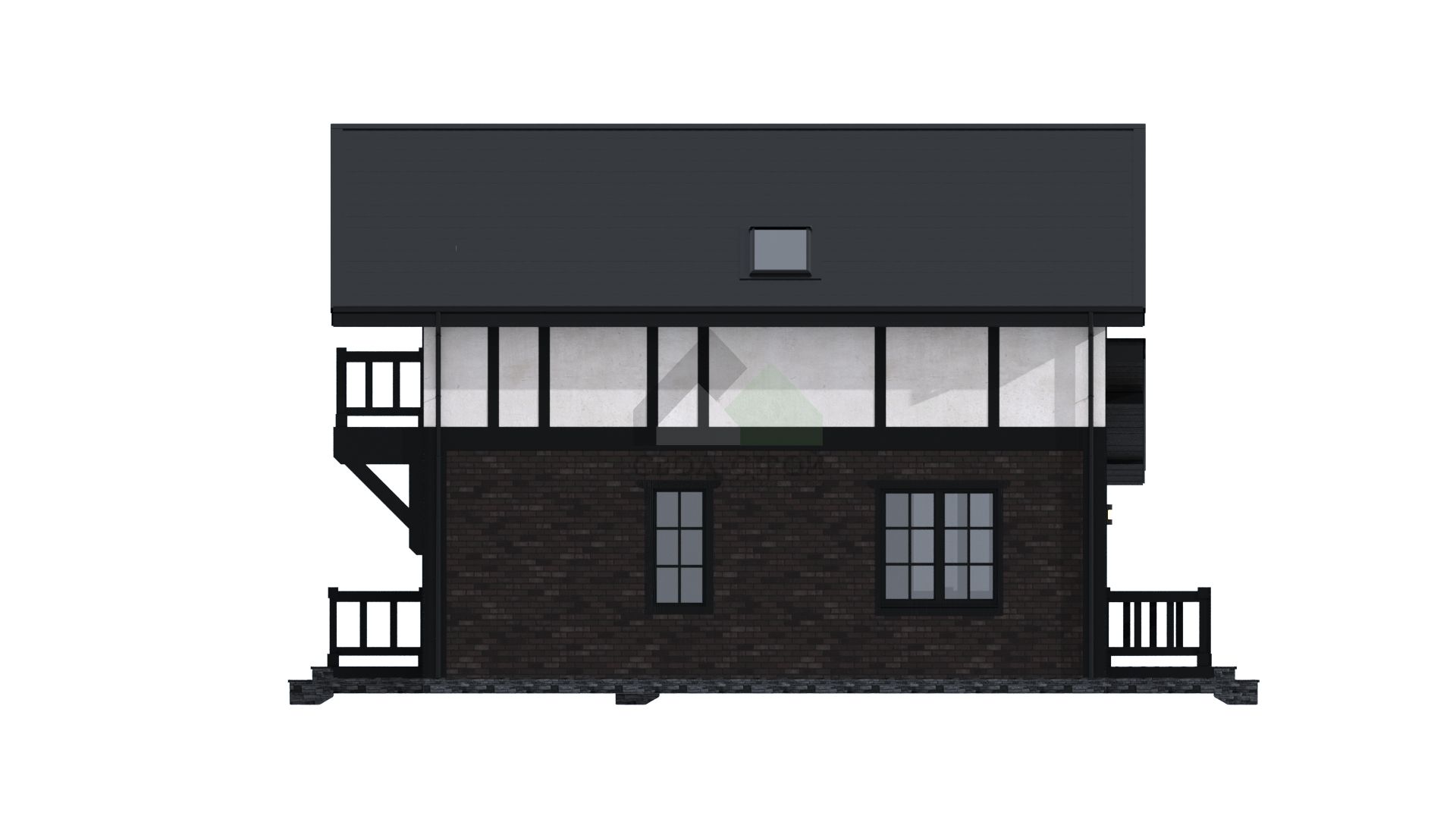 Дом из газобетонных блоков С-212 ГБ «Белл»